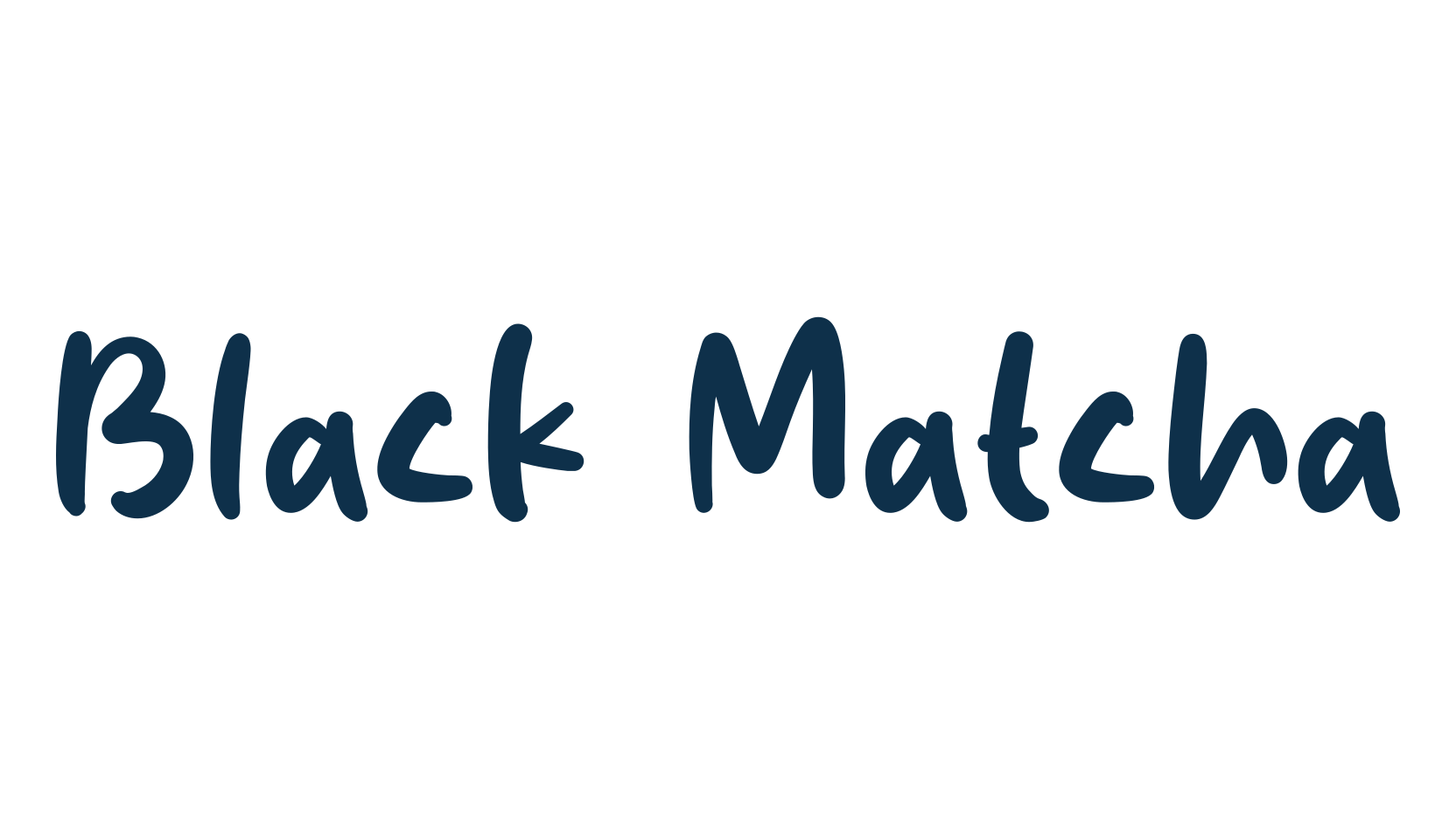 Black Matcha, script handwritten fancy decorative calligraphy font preview