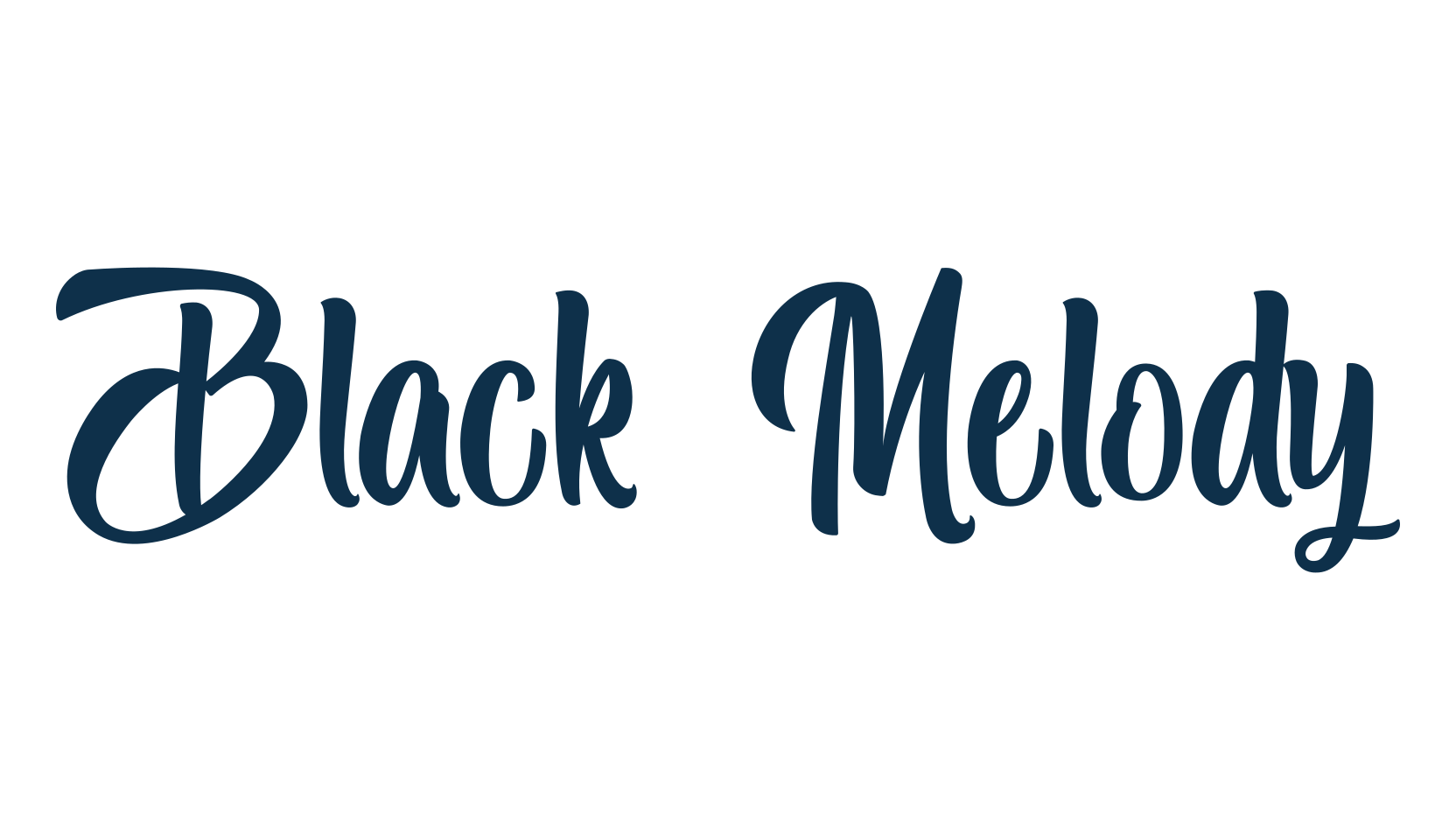Black Melody, various font preview