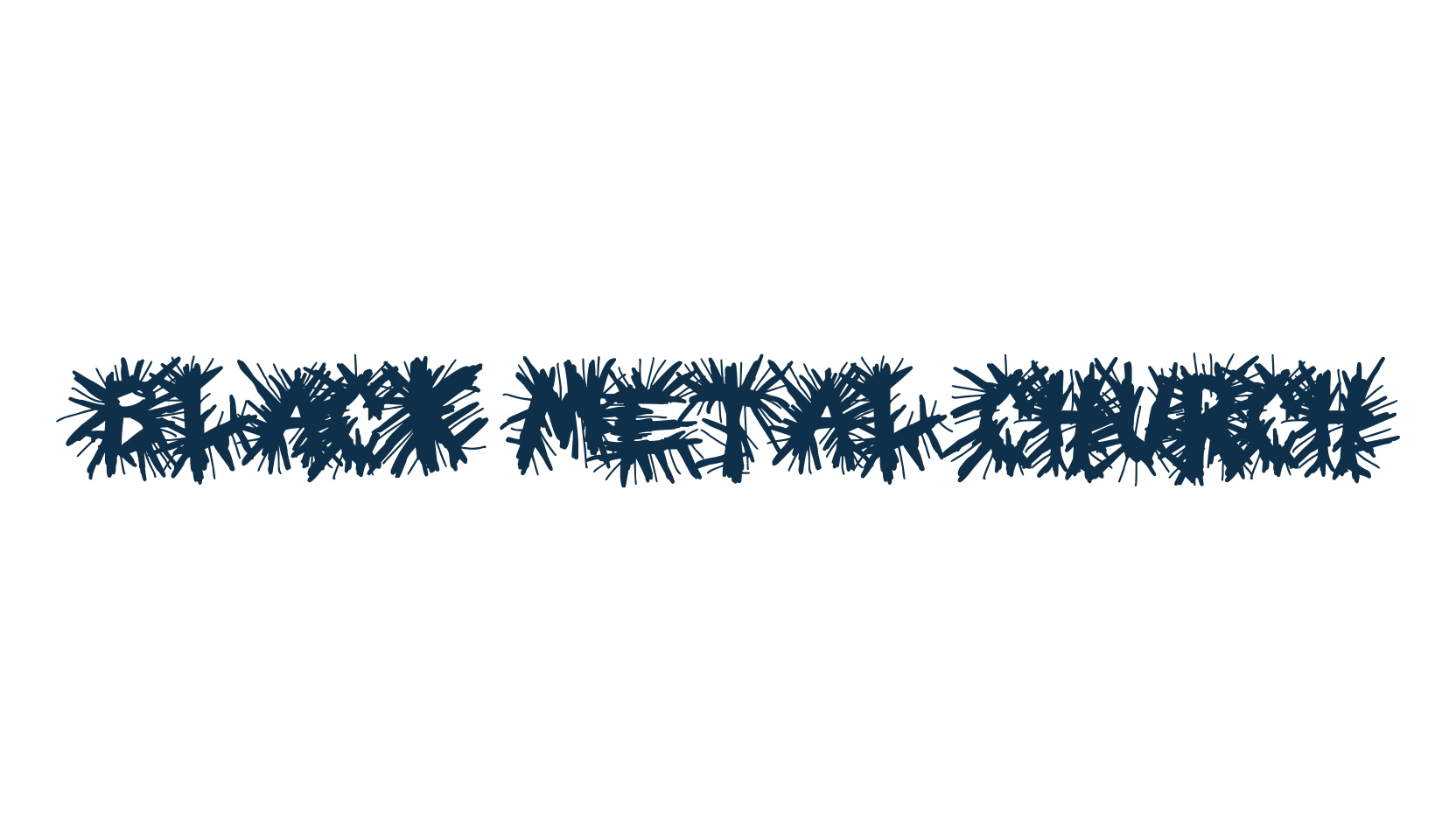 Black Metal Church, gothic modern font preview