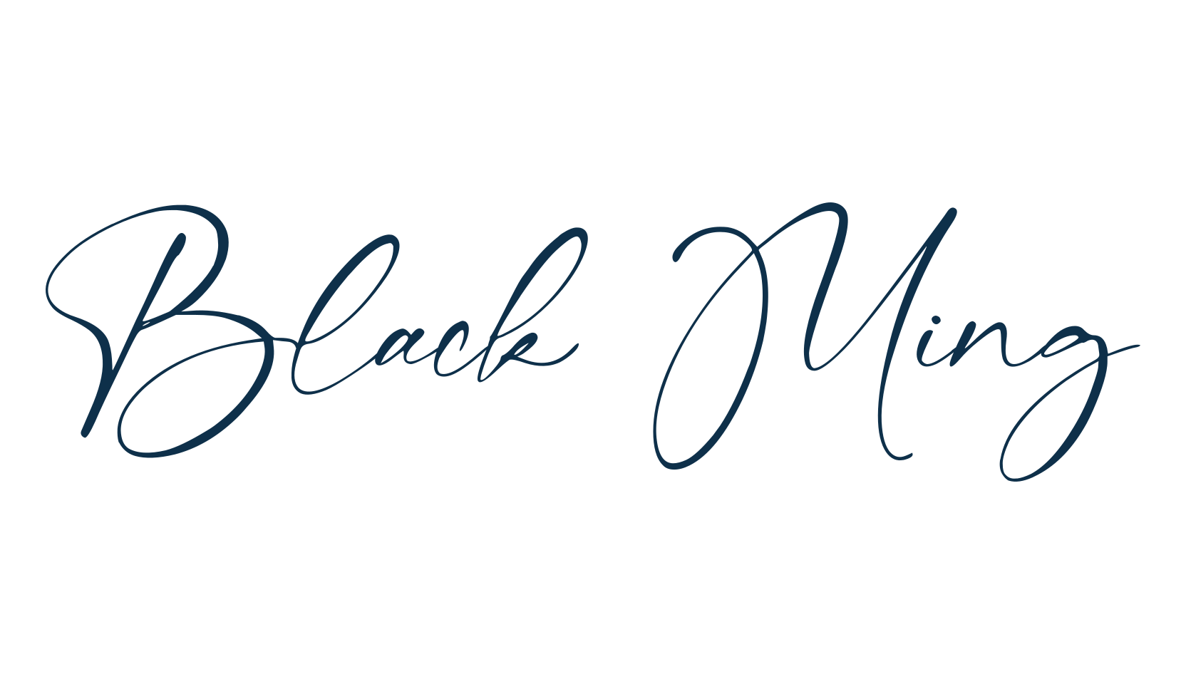Black Ming, calligraphy font preview