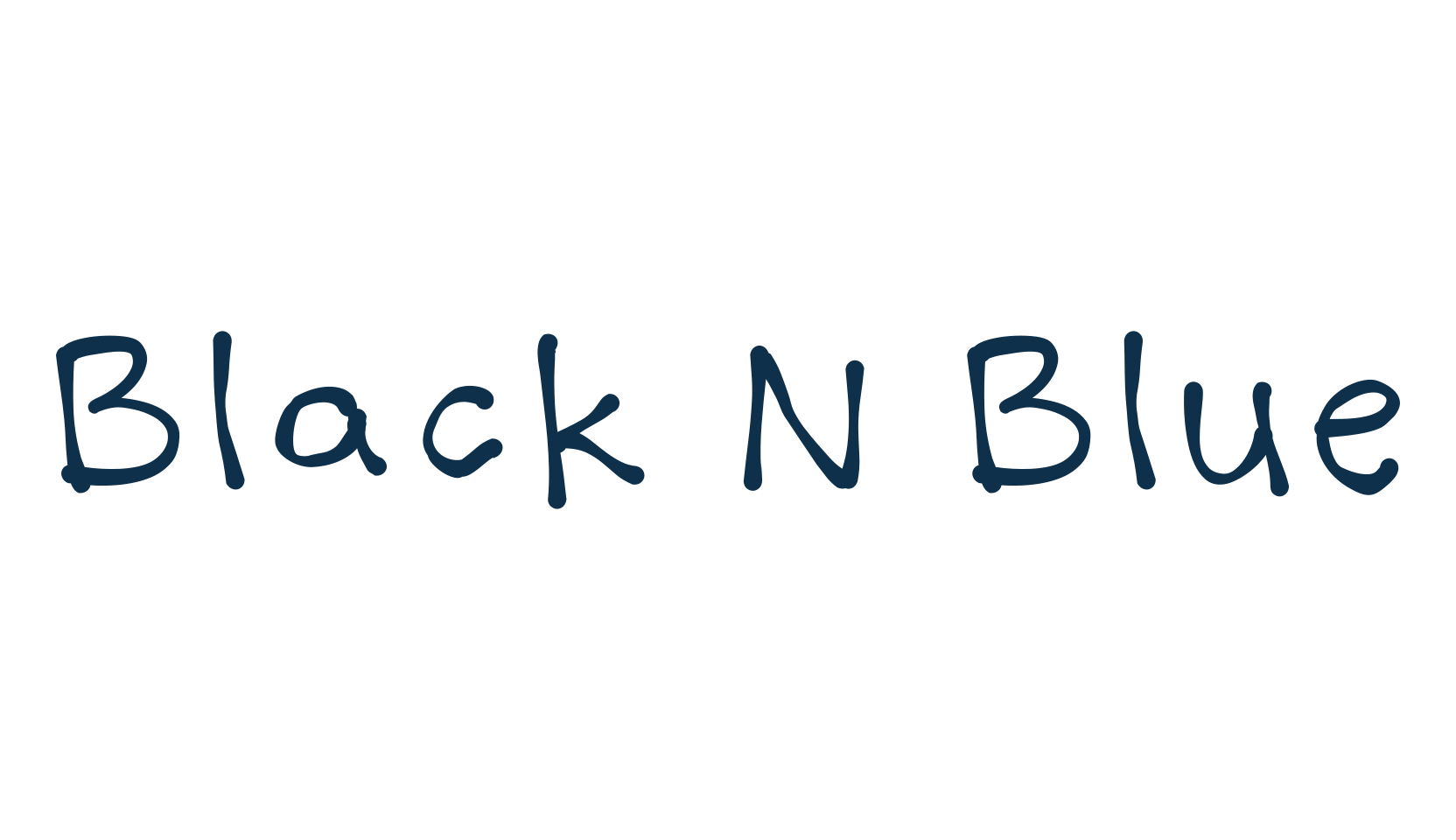 Black N Blue, script handwritten fancy decorative calligraphy font preview