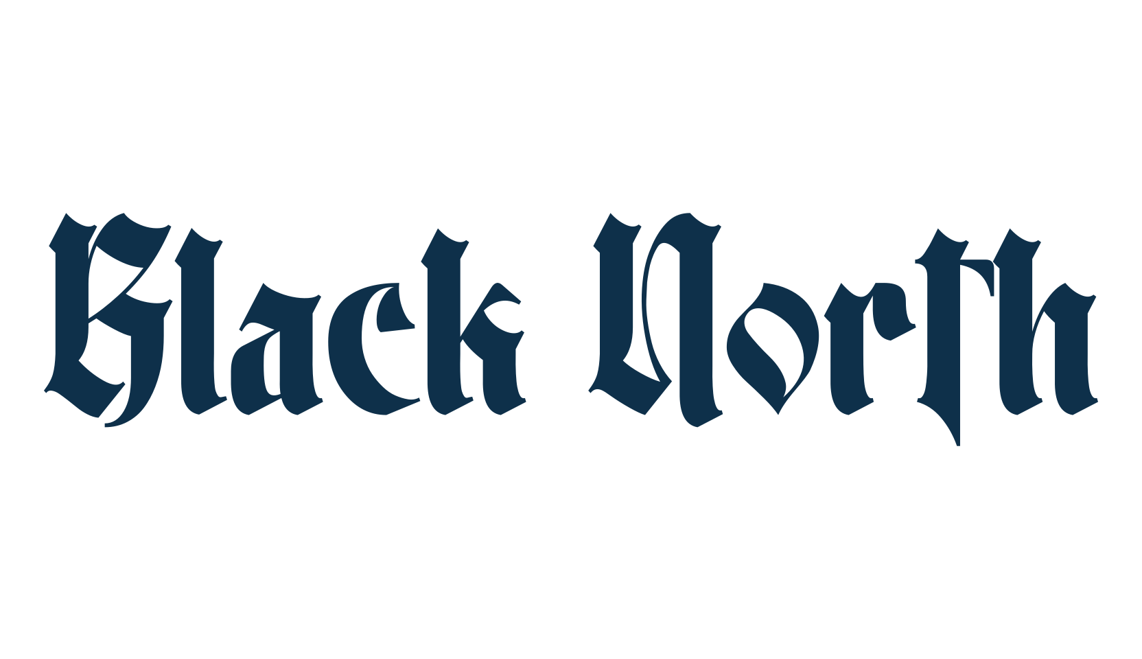 Black North, gothic medieval font preview