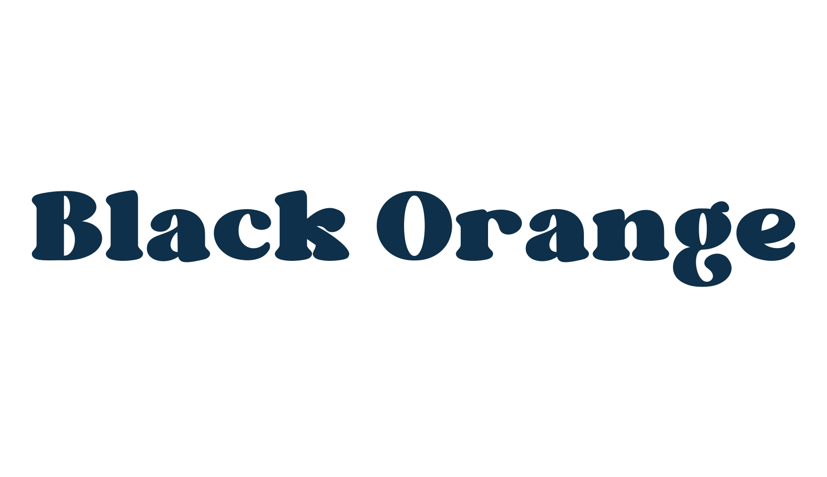 Black Orange, retro font preview