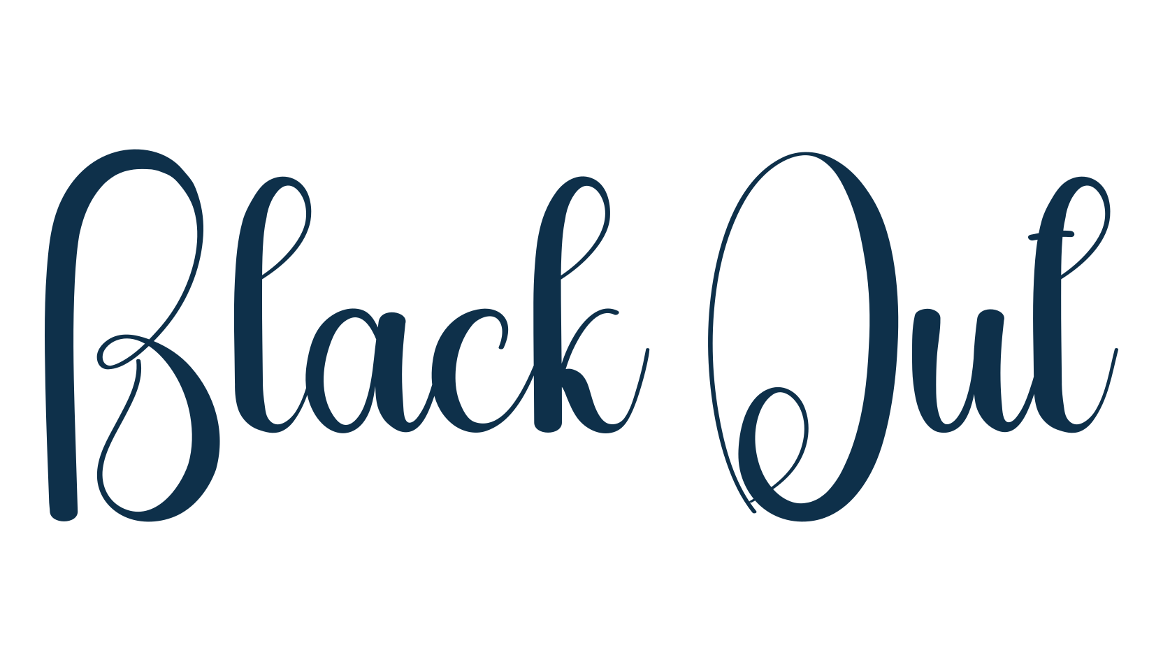 Black Out (black-out), various font preview