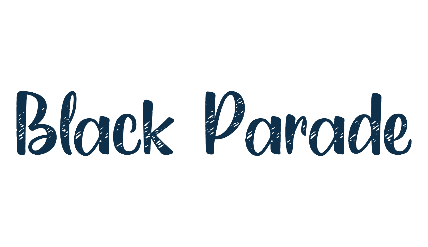 Black Parade, fancy decorative font preview