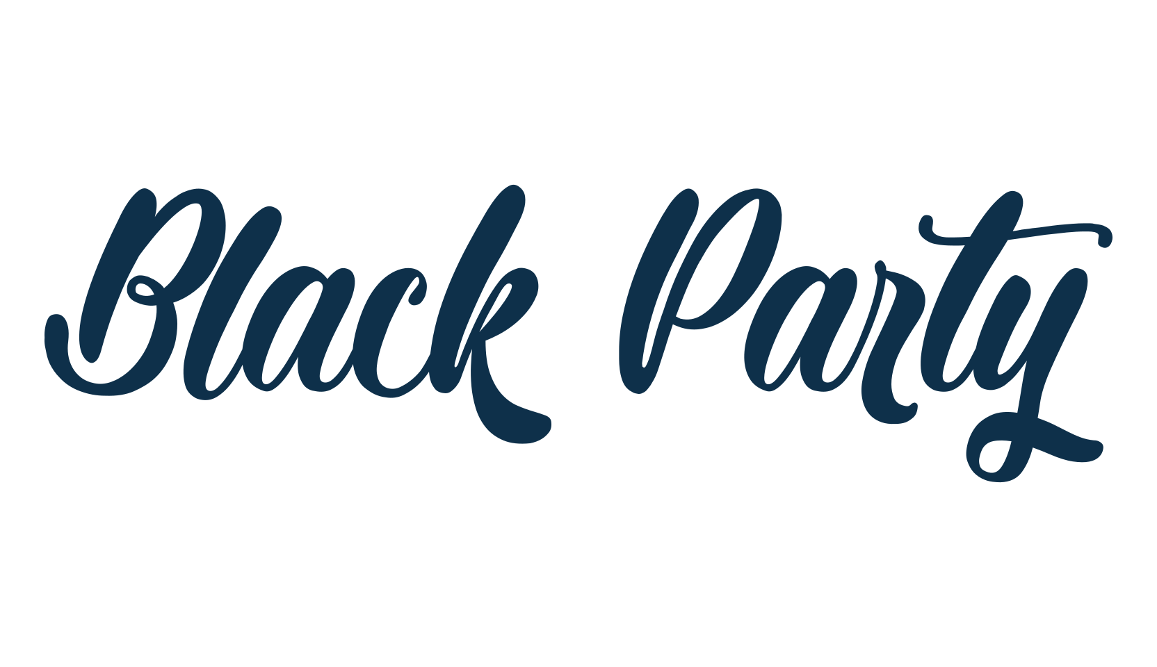 Black Party, display market font preview