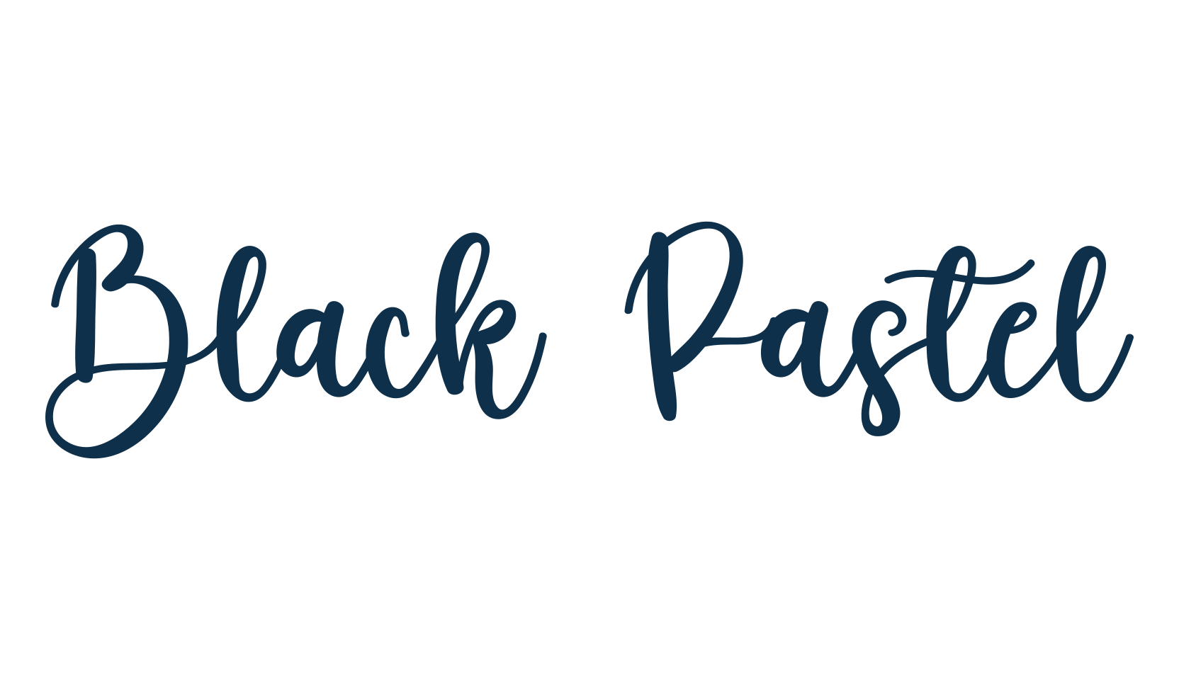 Black Pastel, script calligraphy fancy decorative font preview