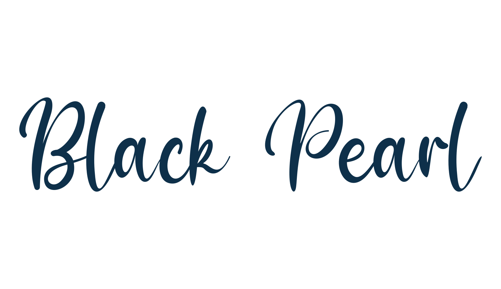Black Pearl, script handwritten fancy decorative calligraphy font preview