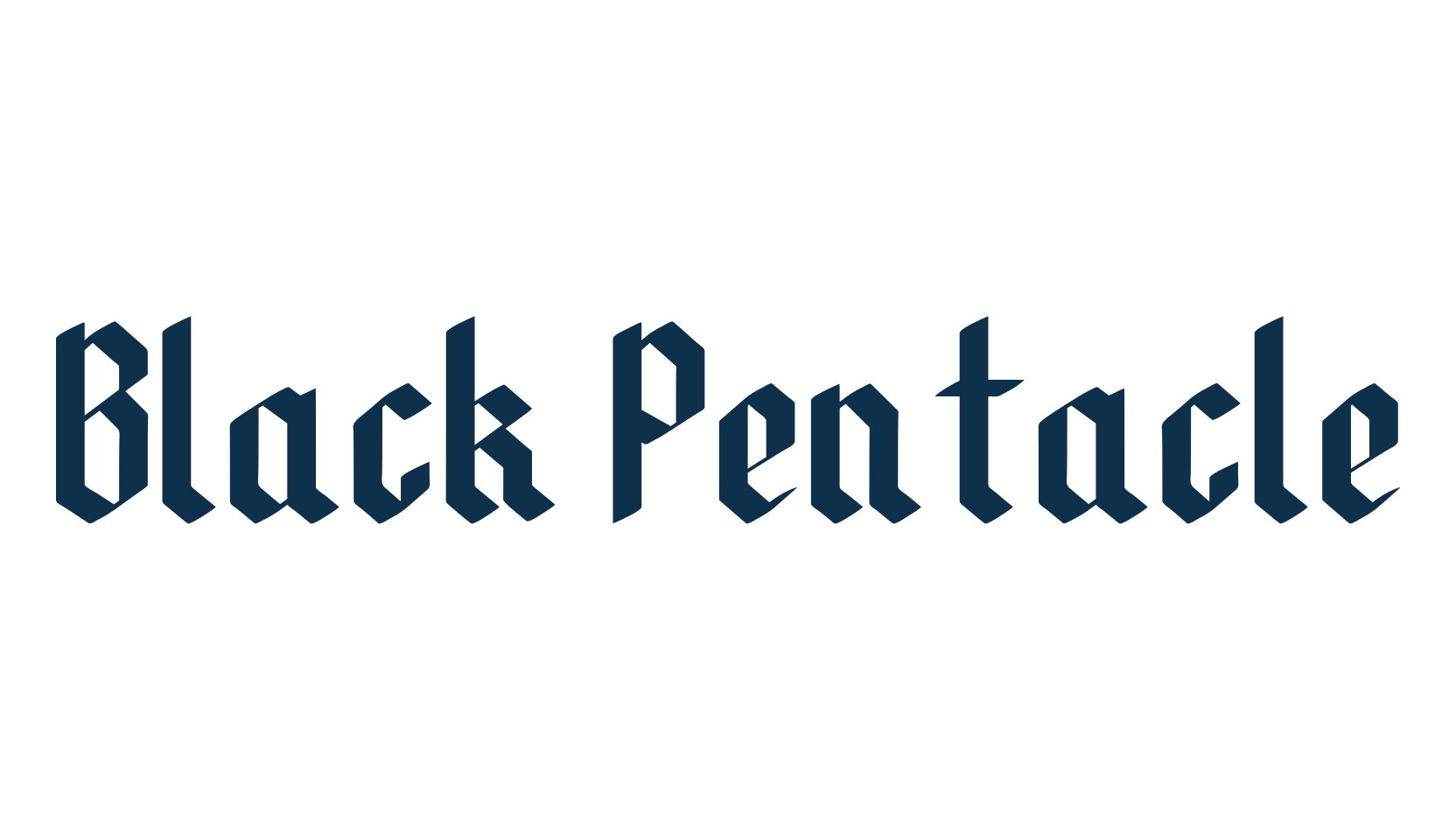 Black Pentacle, modern font preview