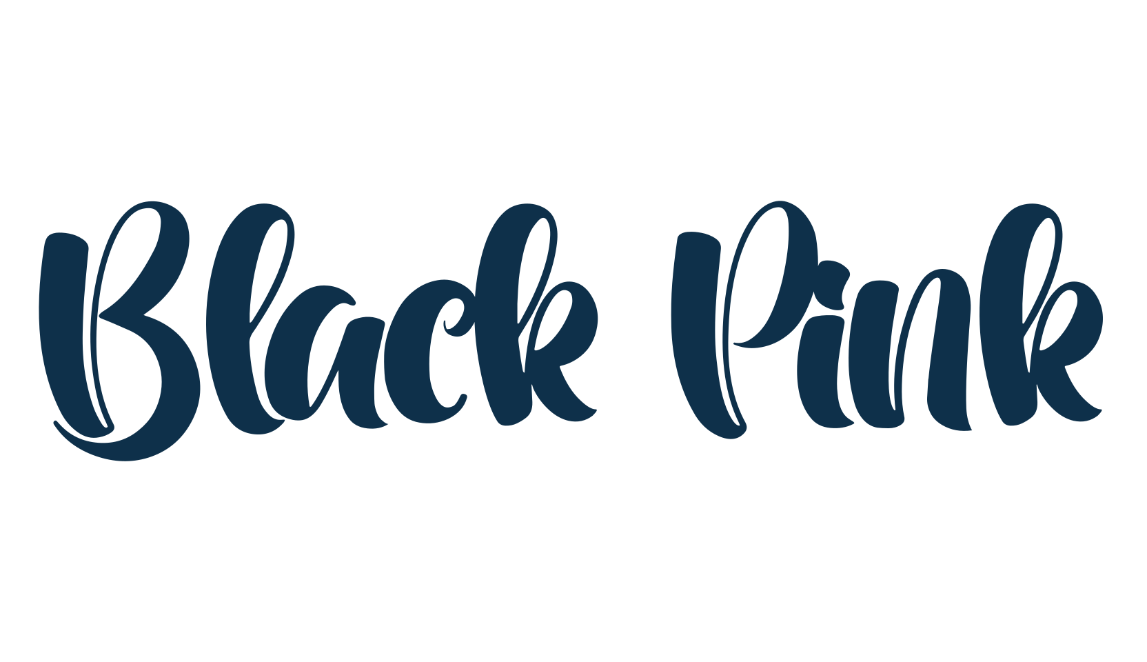 Black Pink, fancy various decorative script calligraphy font preview
