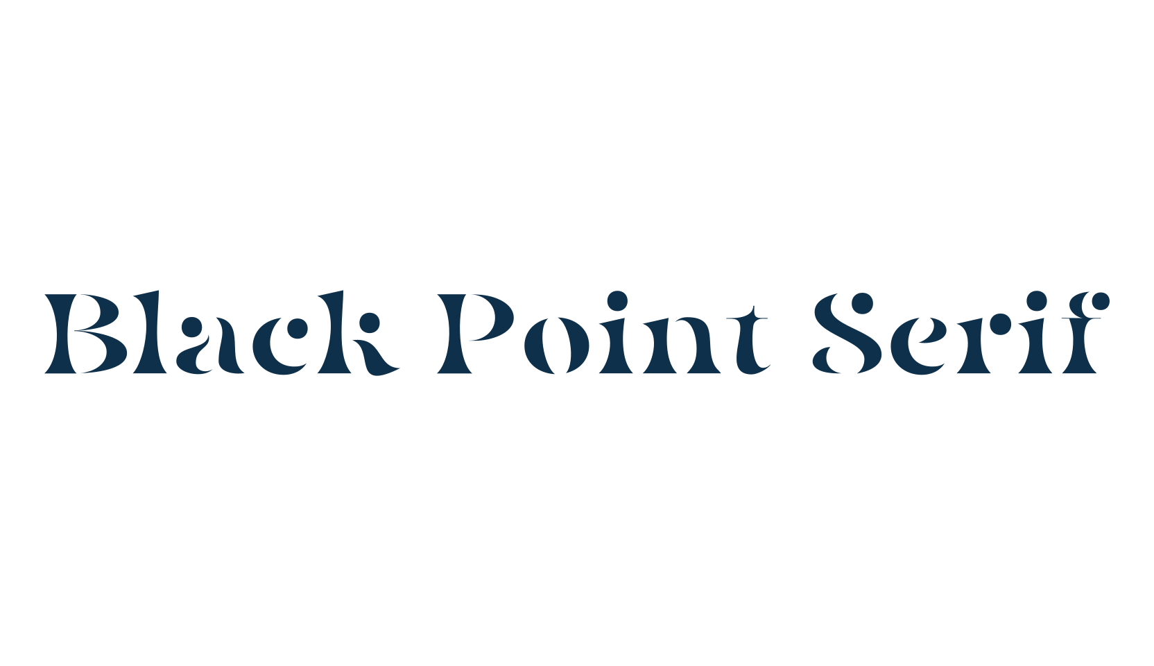 Black Point Serif, various font preview