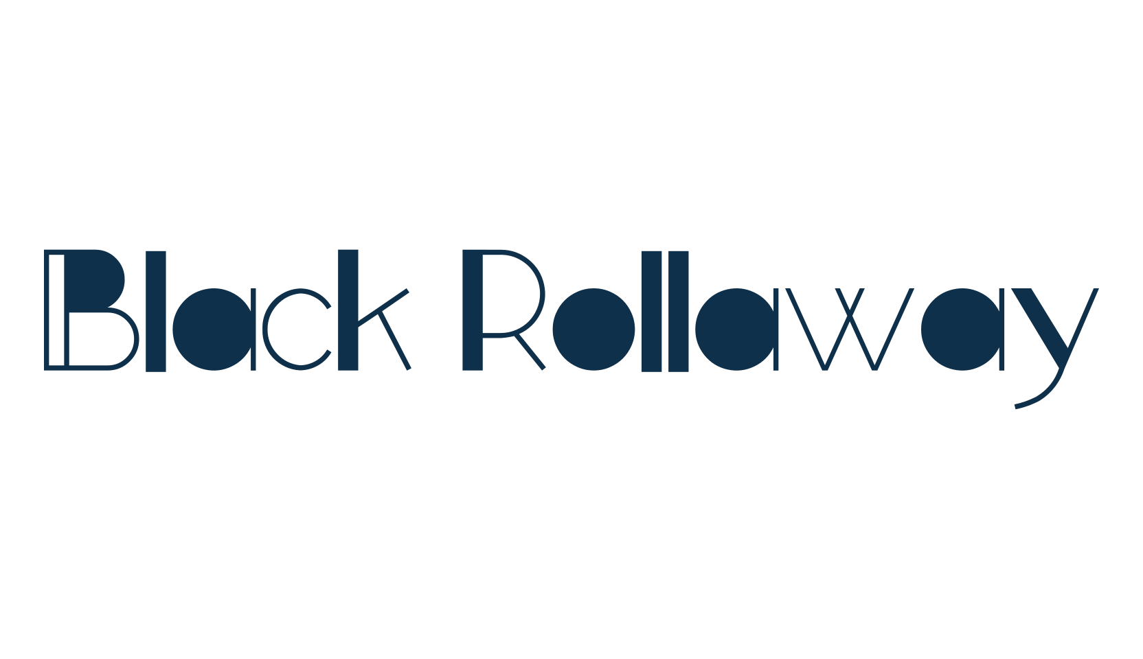 Black Rollaway, retro font preview