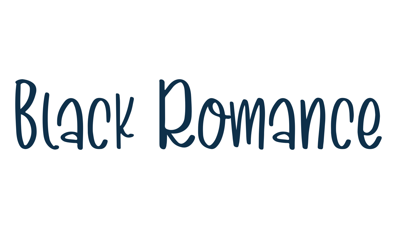 Black Romance, script handwritten fancy decorative calligraphy font preview