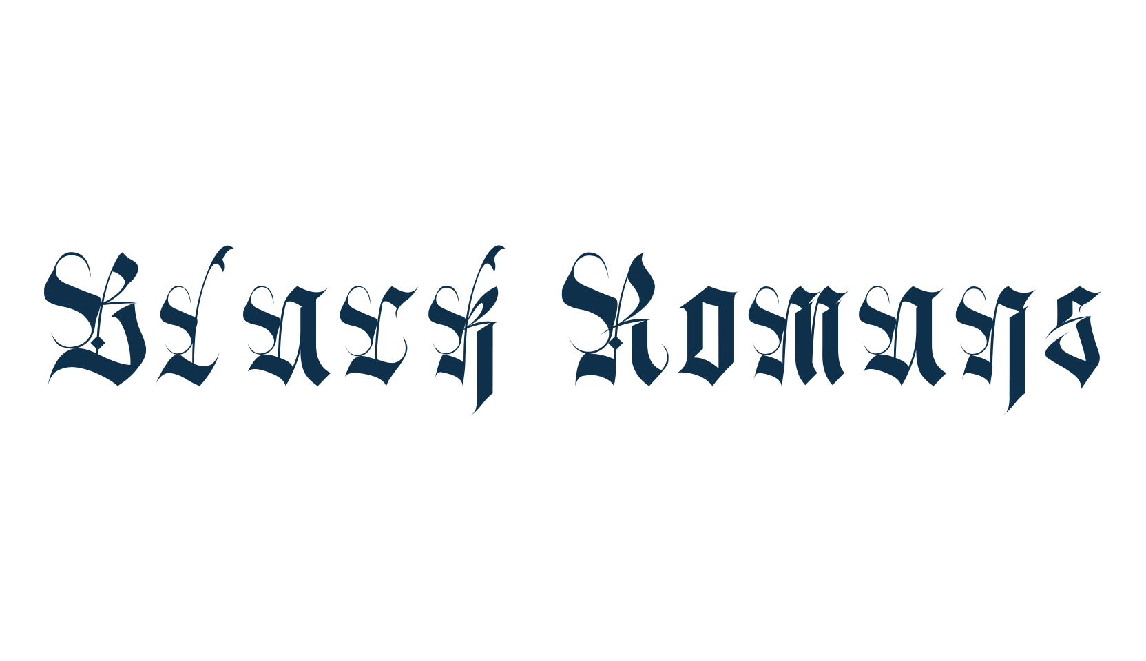 Black Romans, gothic modern font preview