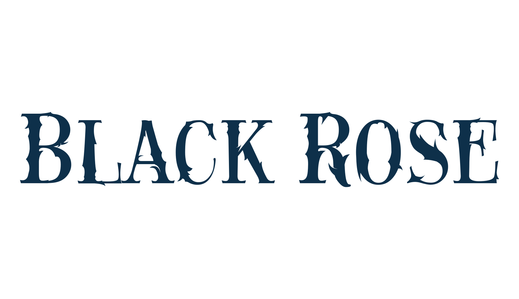 Black Rose (black-rose-4), fancy various gothic font preview