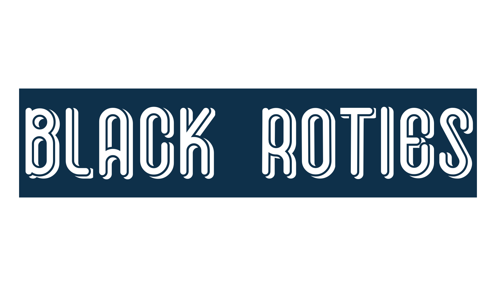 Black Roties, decorative font preview