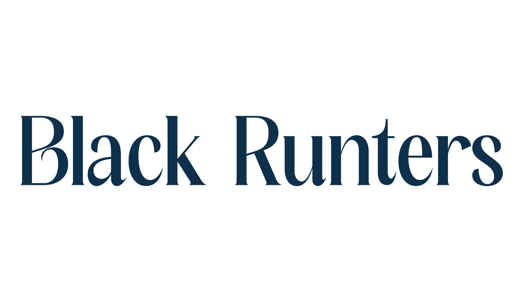 Black Runters, basic serif font preview