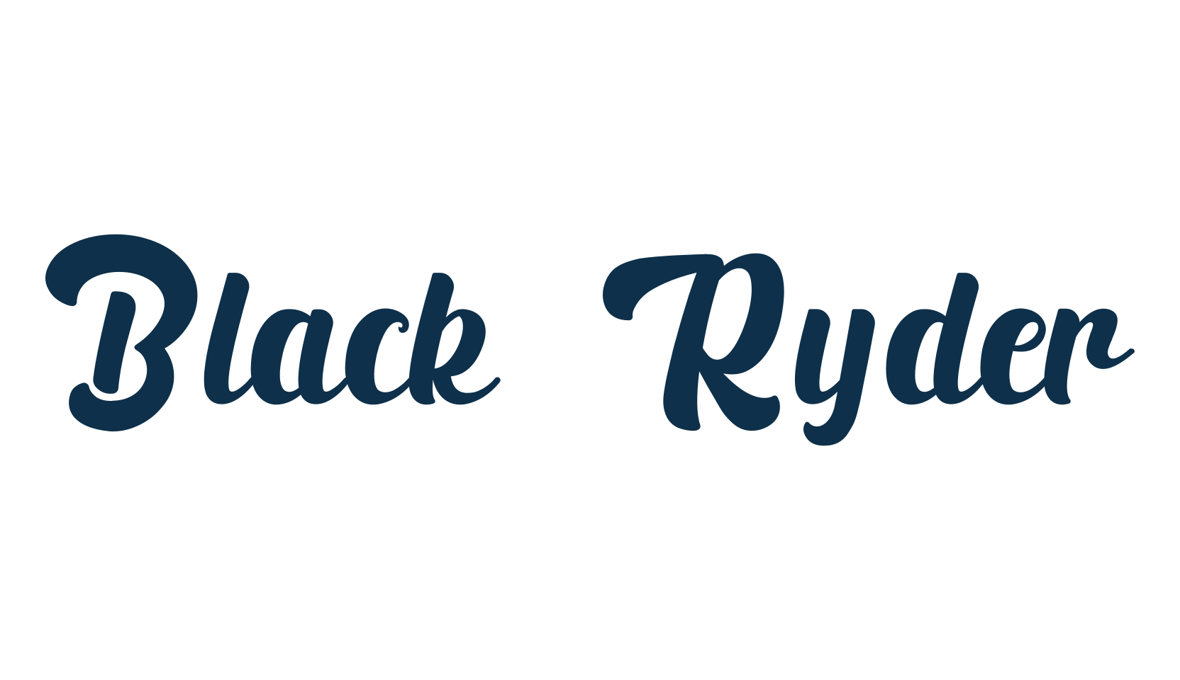 Black Ryder, fancy decorative font preview