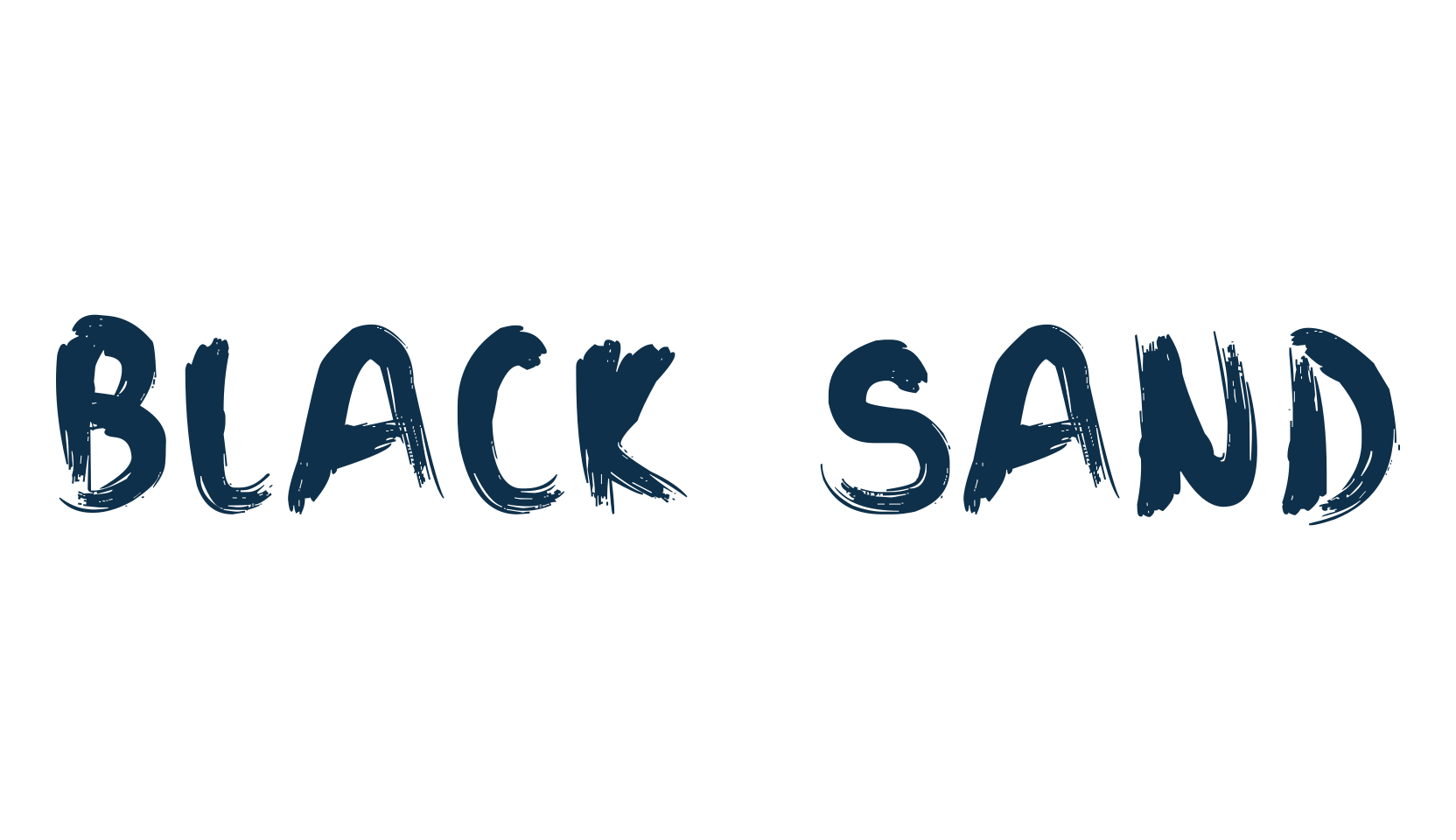 Black Sand (black-sand), brush font preview