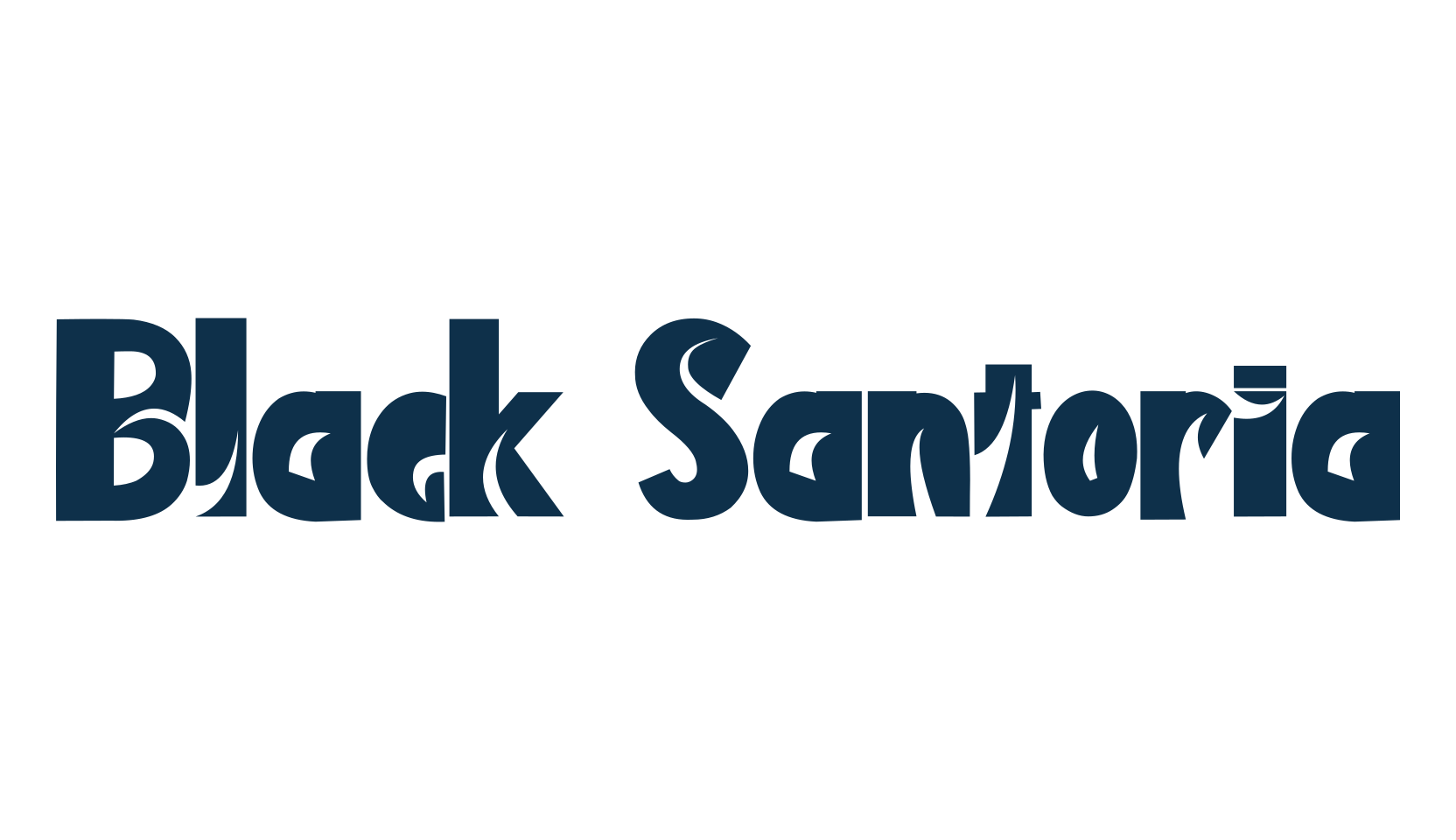 Black Santoria, various font preview