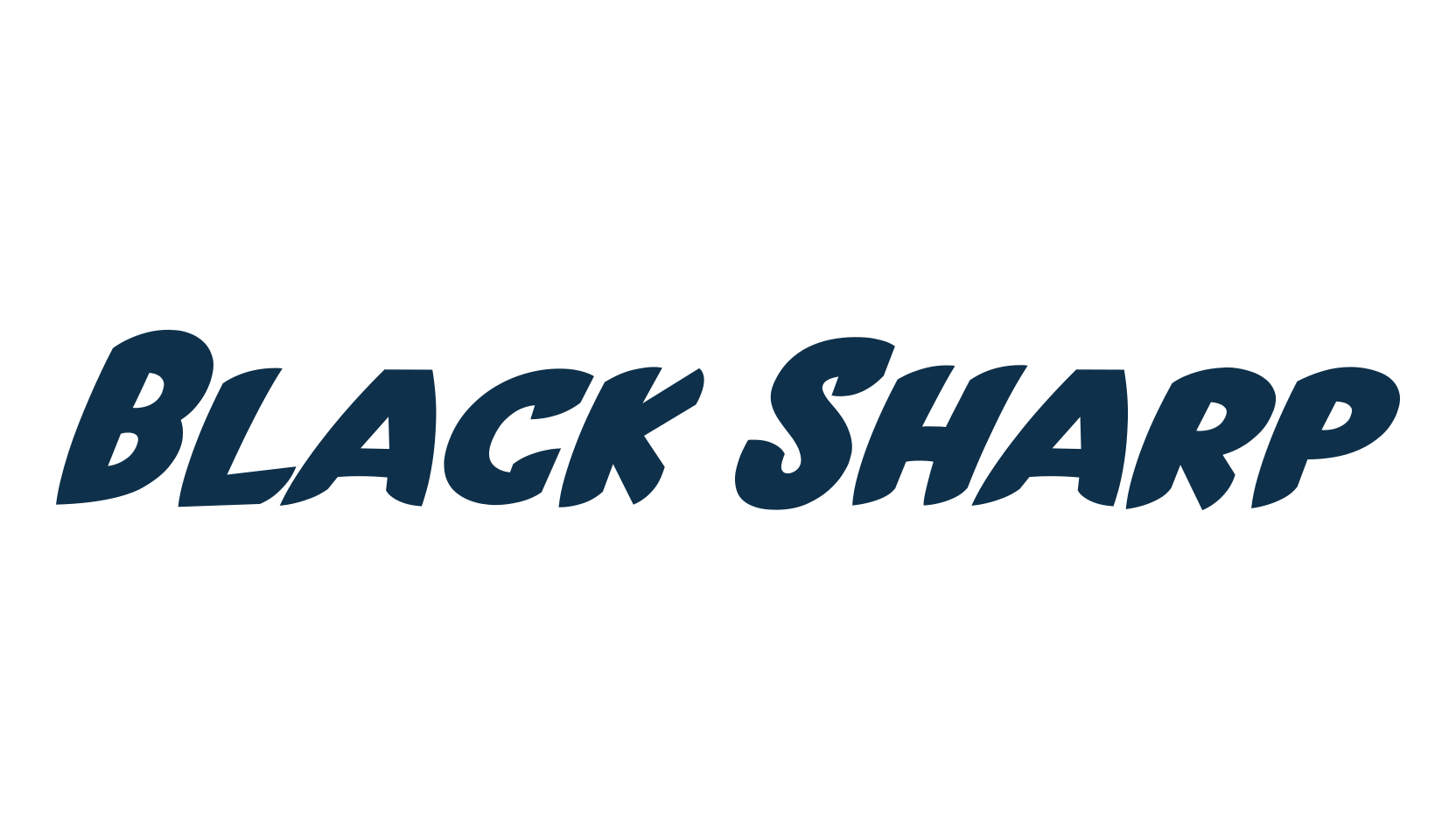 Black Sharp, various font preview
