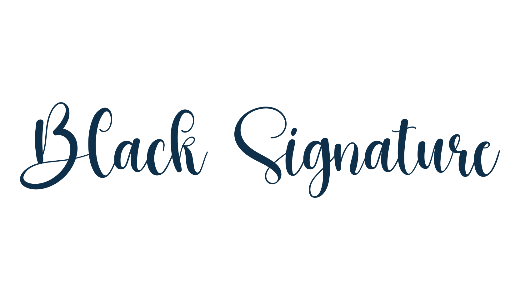 Black Signature (black-signature-2), script calligraphy fancy decorative font preview
