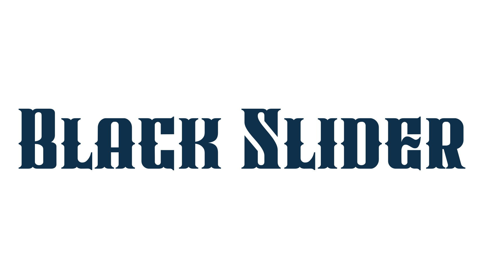 Black Slider, western font preview