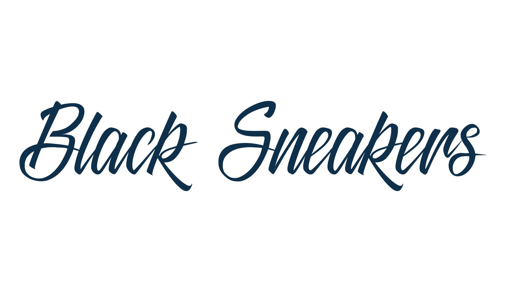 Black Sneakers, script calligraphy fancy decorative font preview