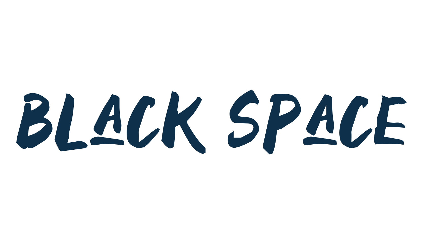 Black Space (black-space), brush font preview
