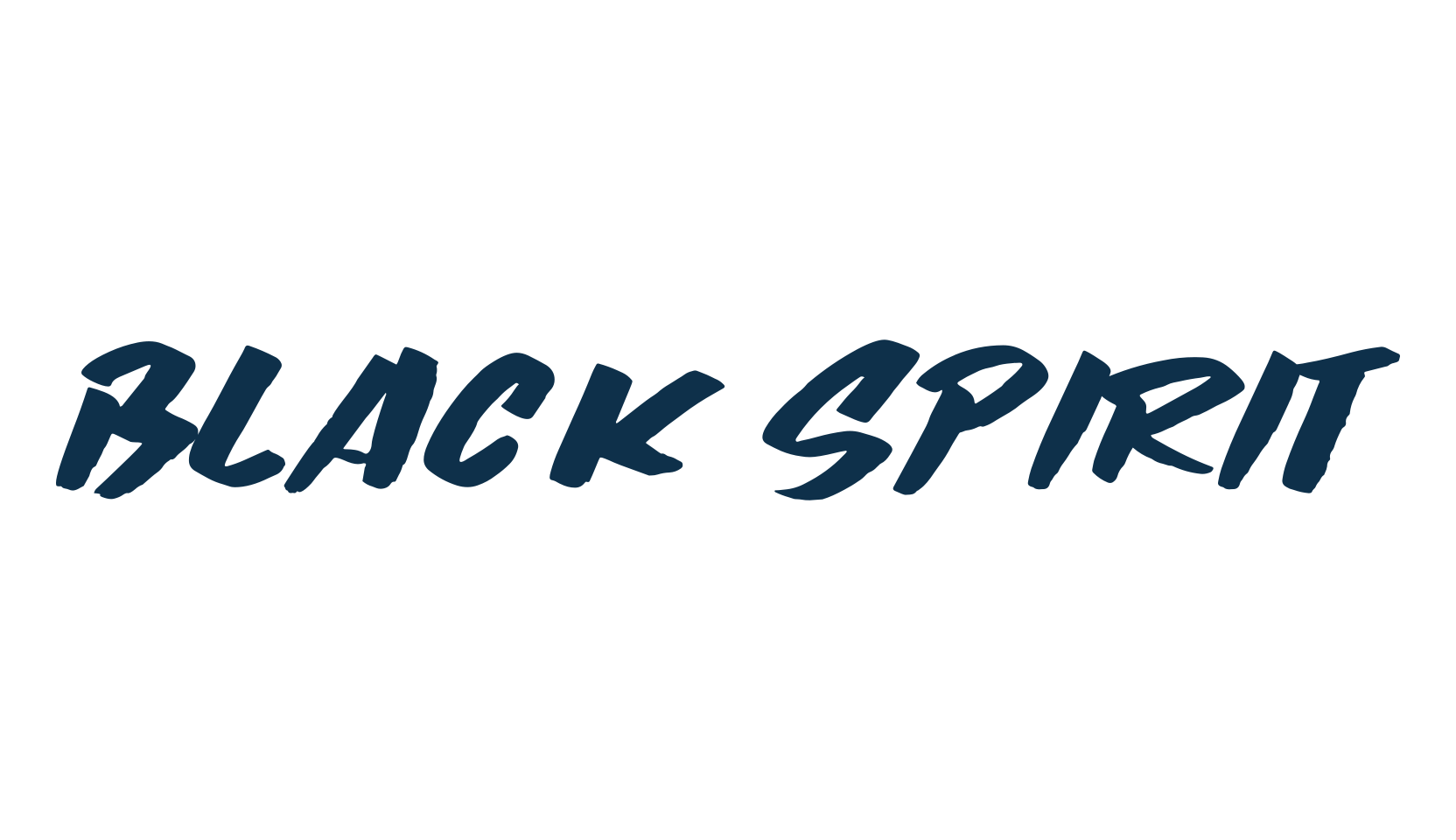 Black Spirit, fancy cartoon decorative comic font preview