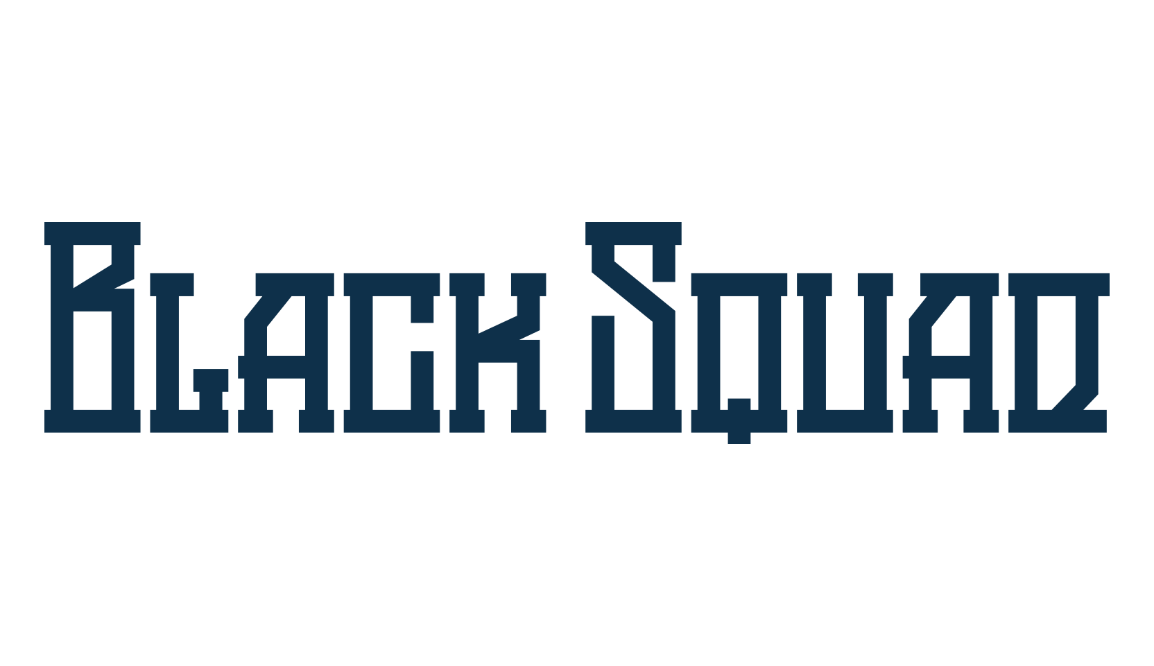 Black Squad, various font preview