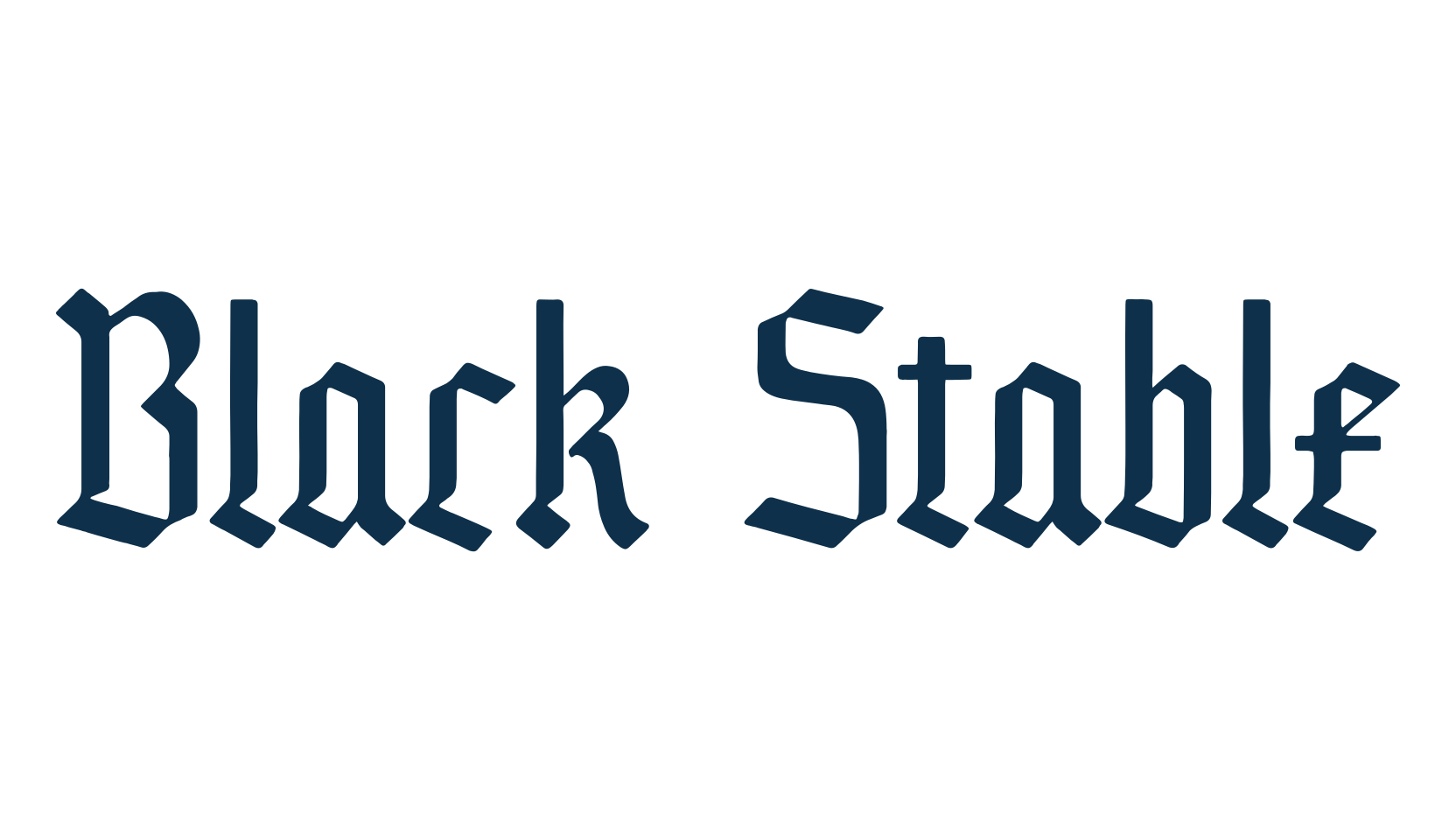 Black Stable, gothic modern font preview