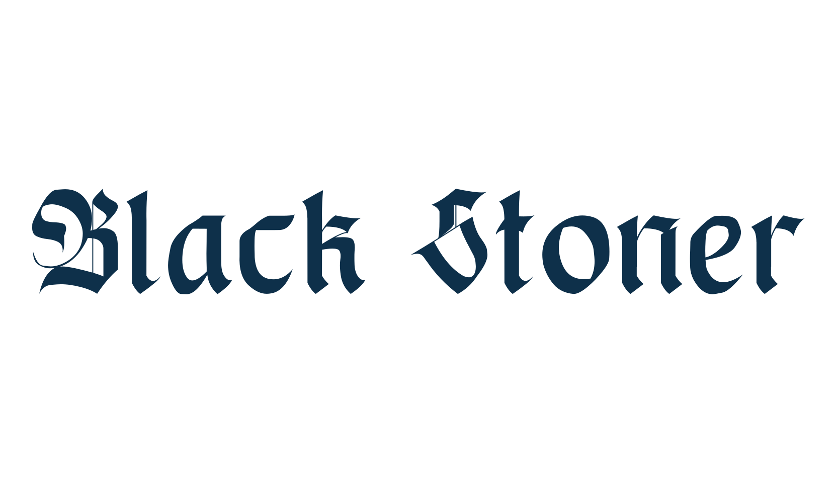Black Stoner, modern font preview