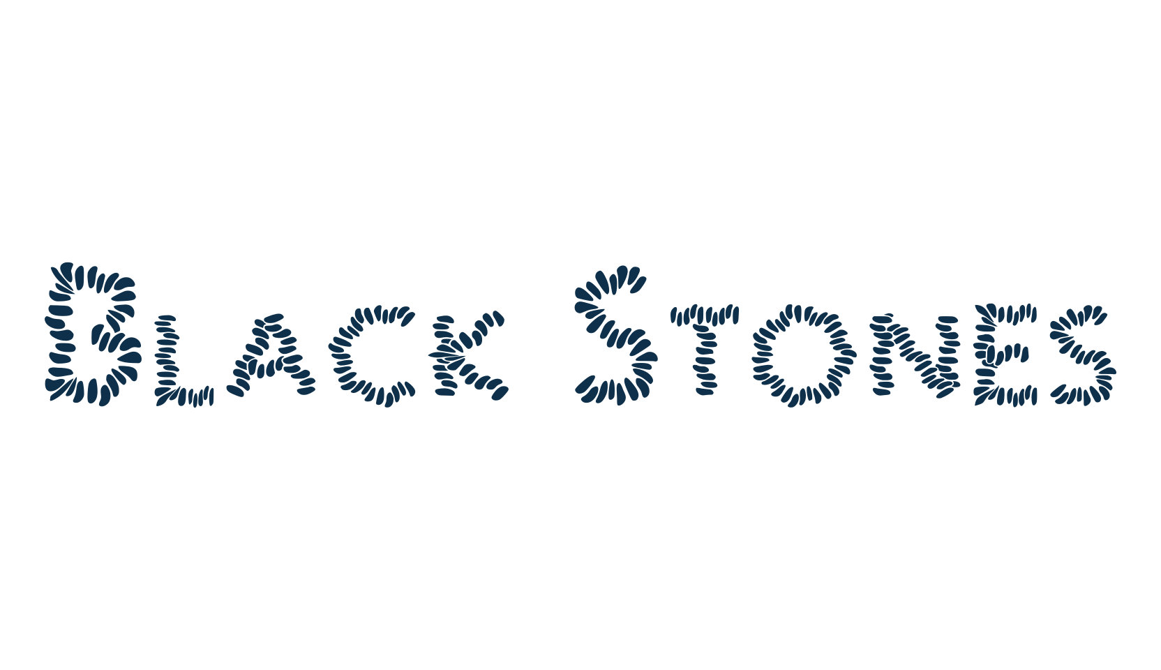 Black Stones (black-stones-2), fancy decorative font preview