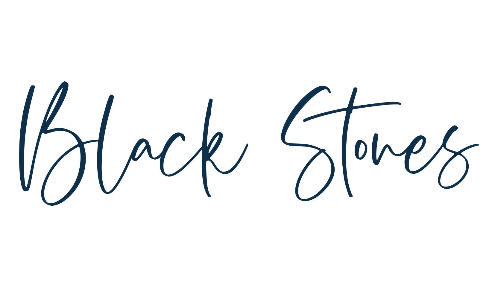 Black Stones, script handwritten fancy decorative calligraphy font preview