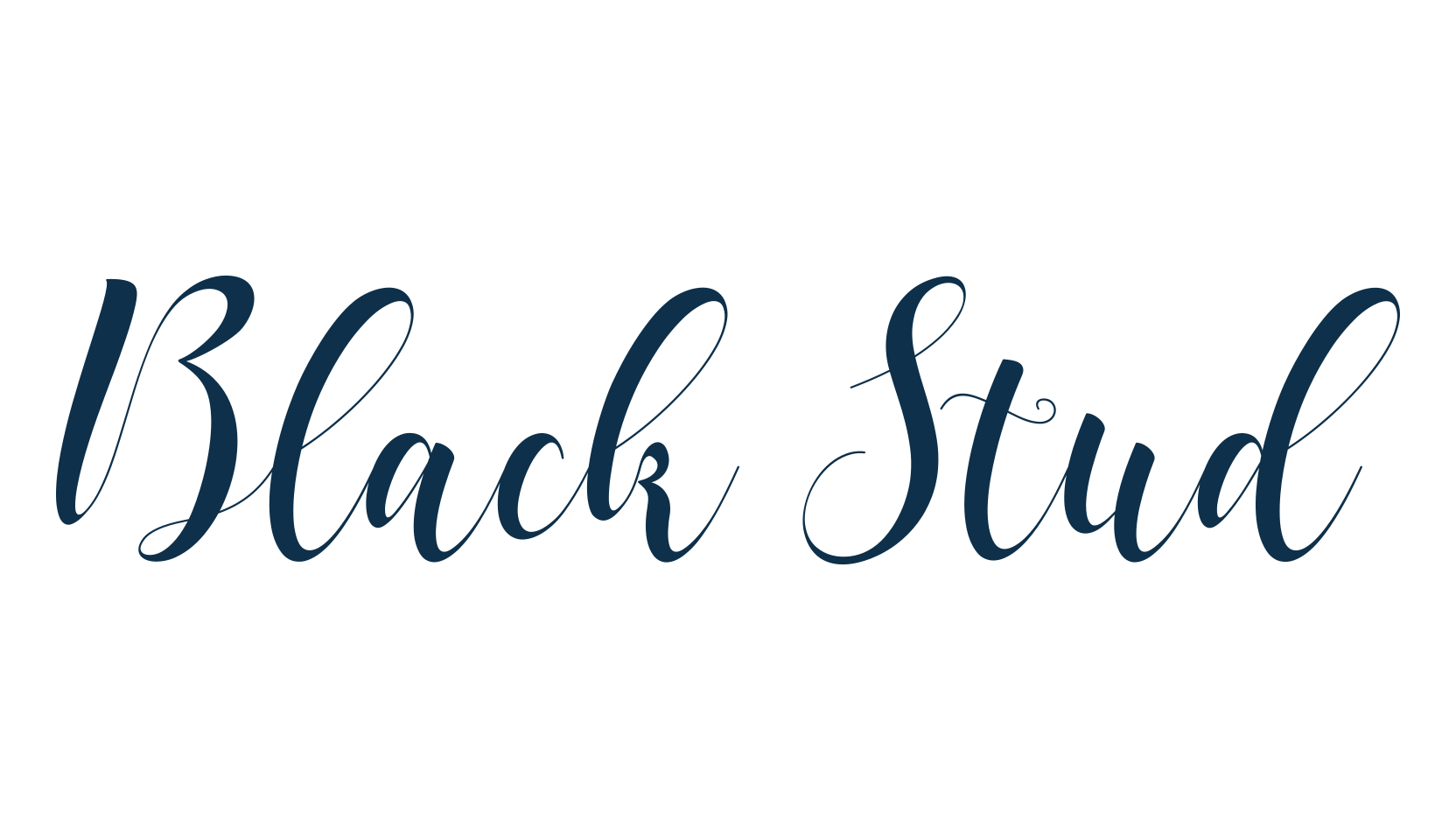 Black Stud, script calligraphy fancy decorative font preview