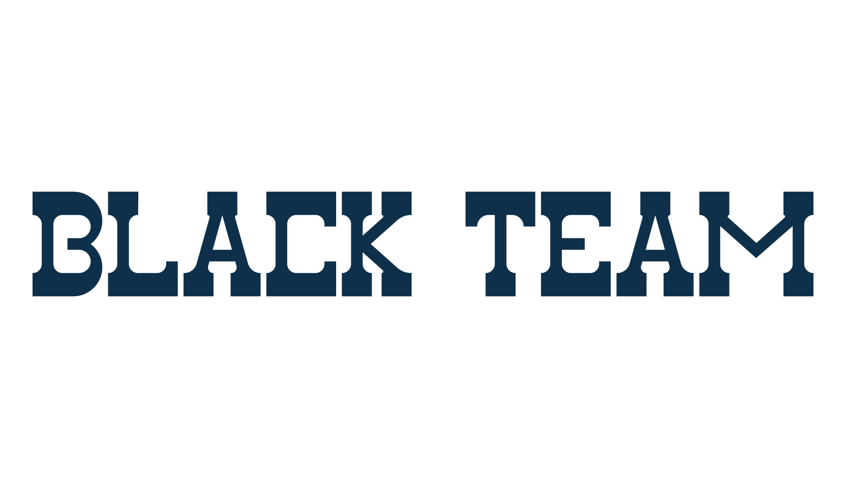 Black Team, western font preview