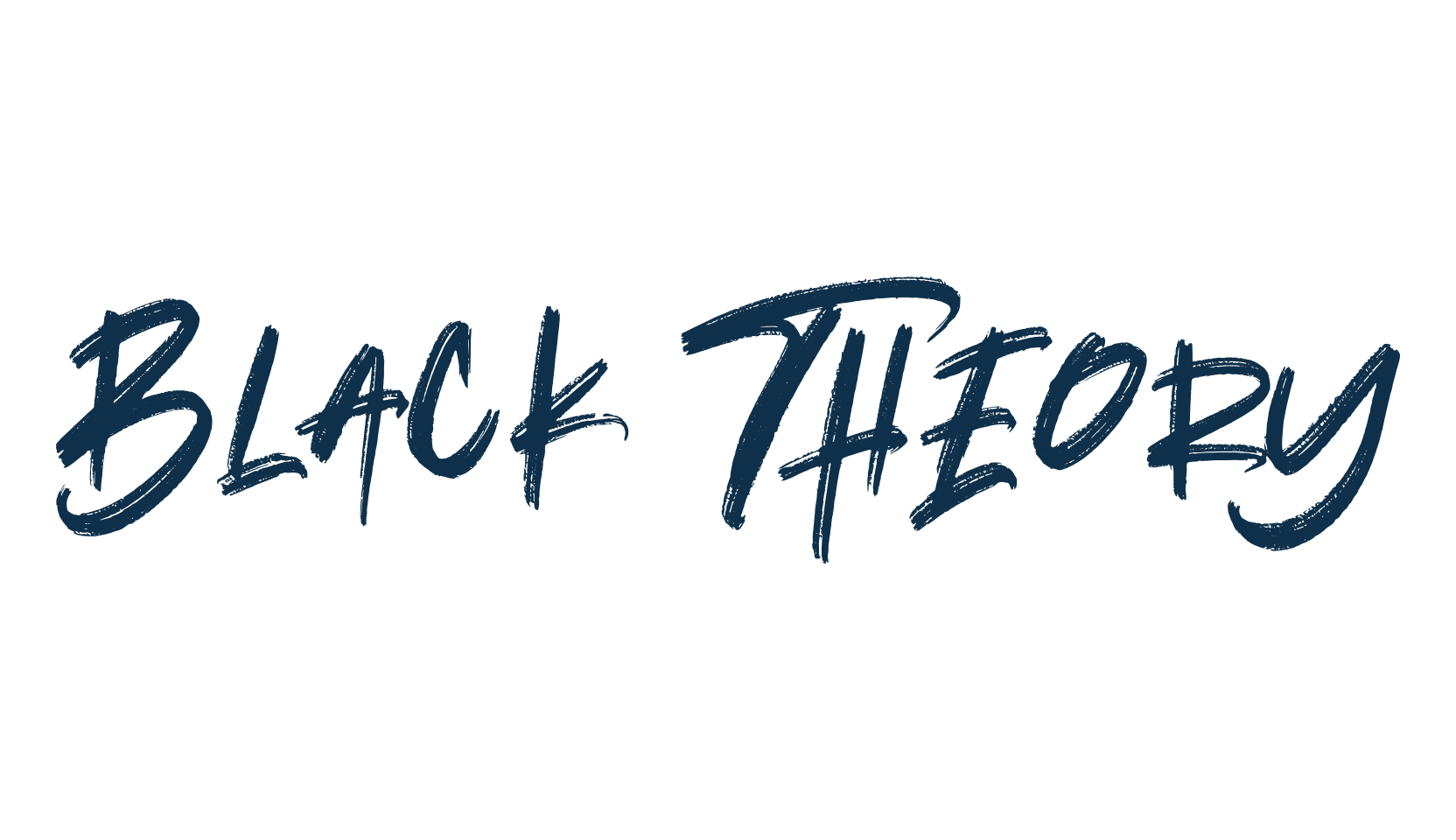 Black Theory, brush font preview