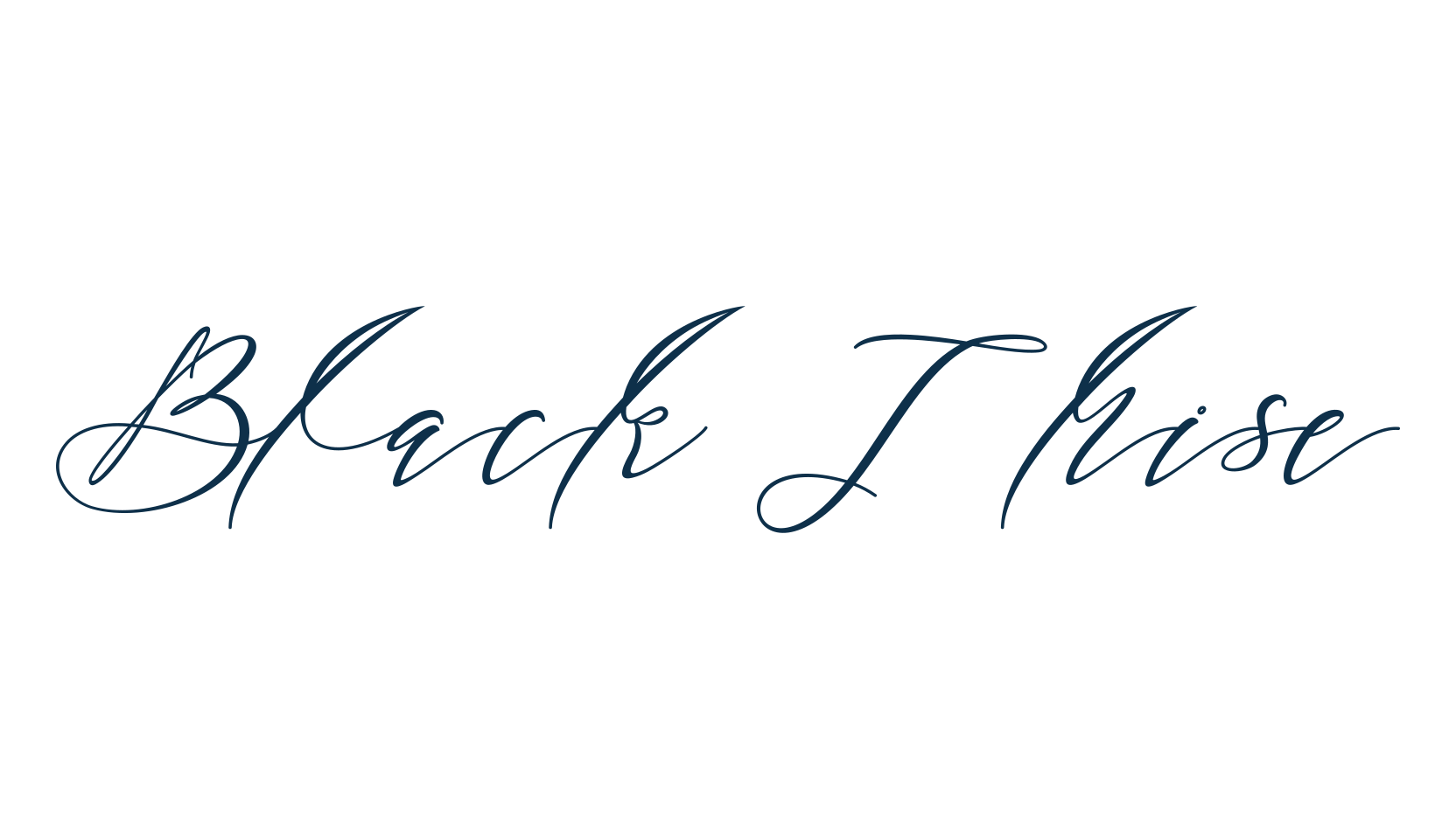 Black Thise, script calligraphy fancy decorative font preview