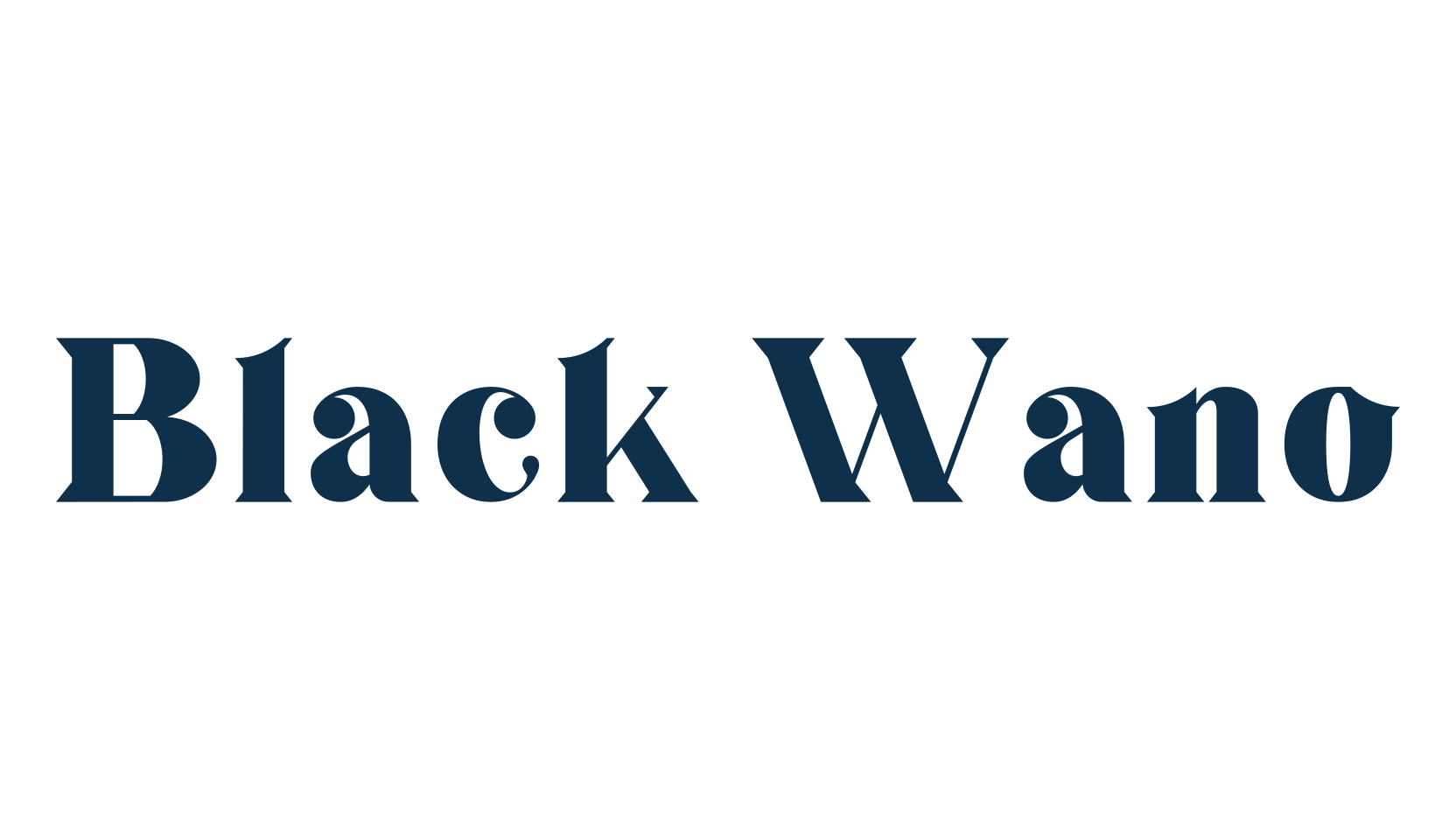 Black Wano, basic serif font preview