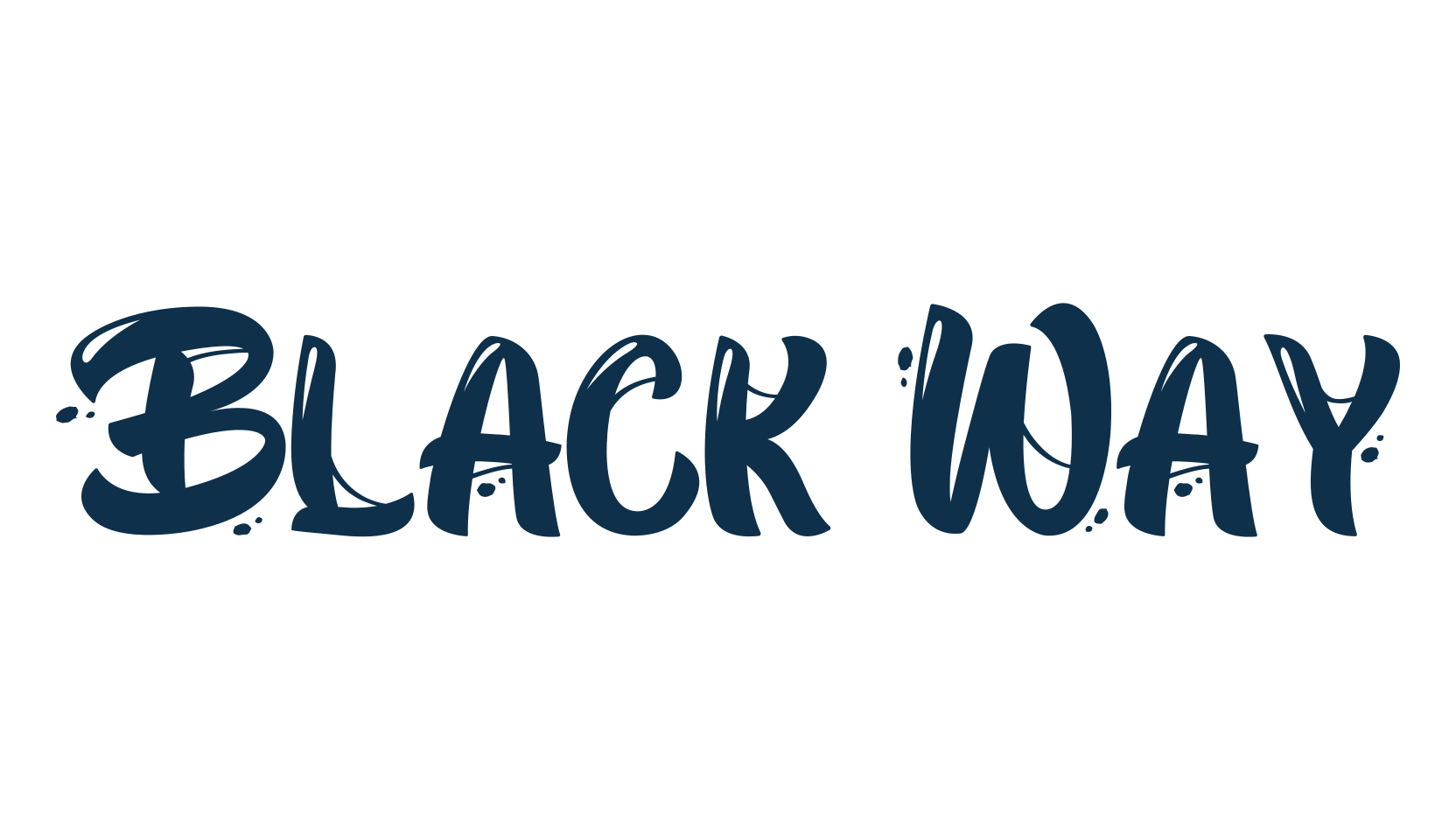 Black Way, display market font preview