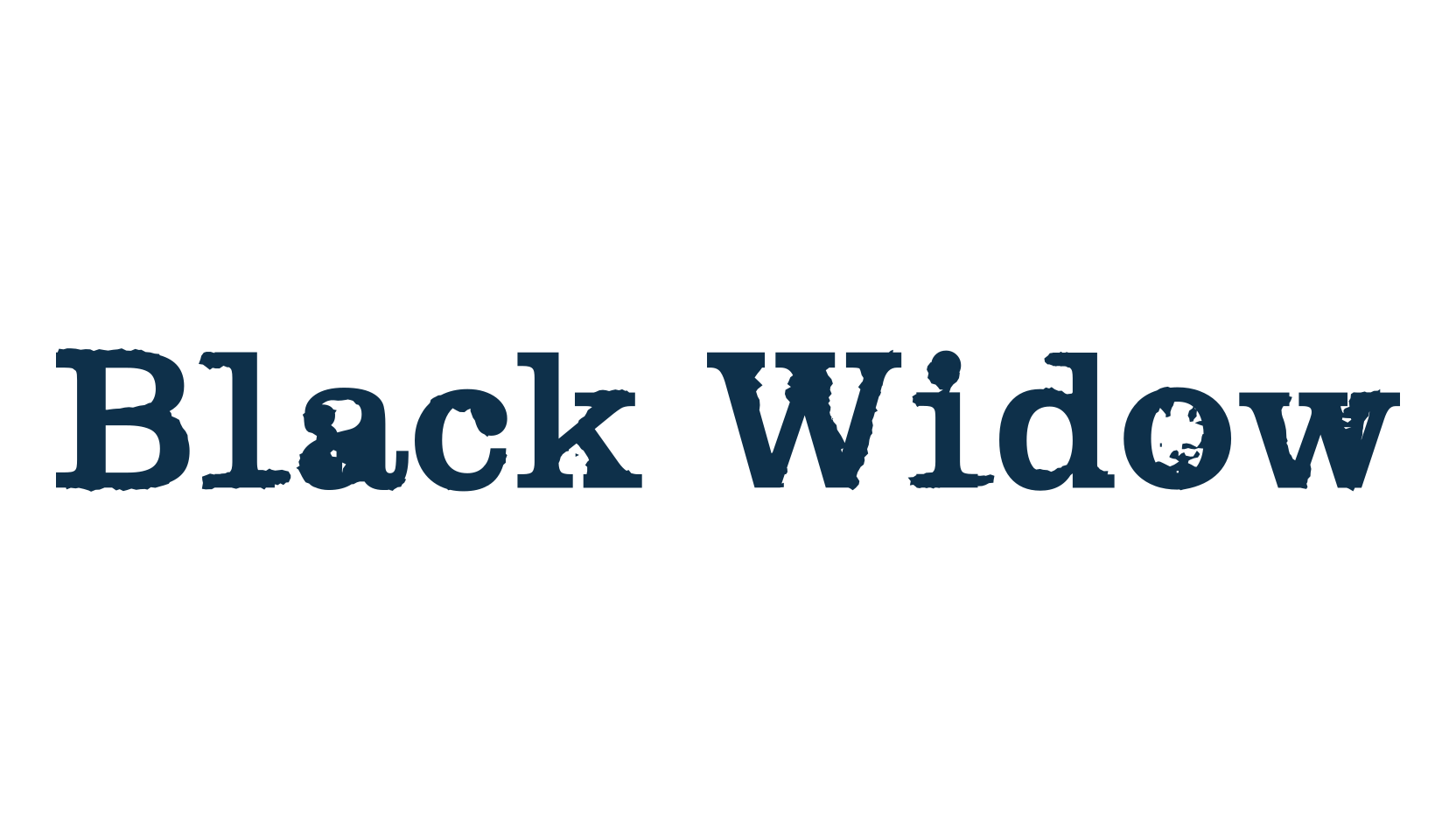 Black Widow, destroy font preview