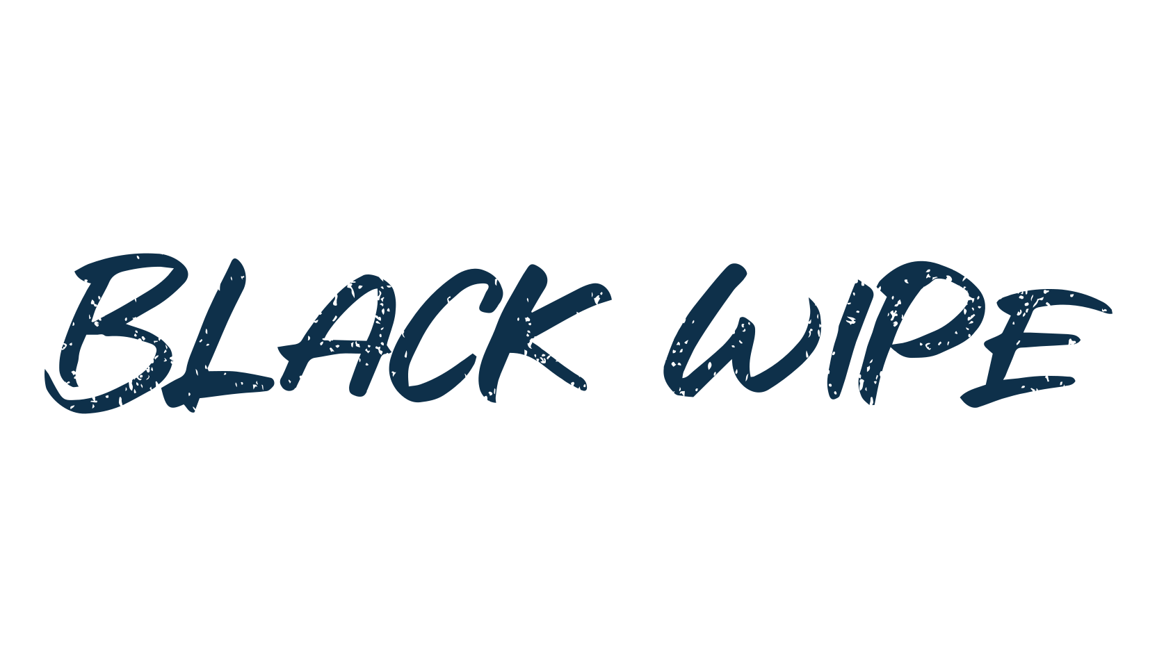 Black Wipe, script brush fancy decorative calligraphy font preview