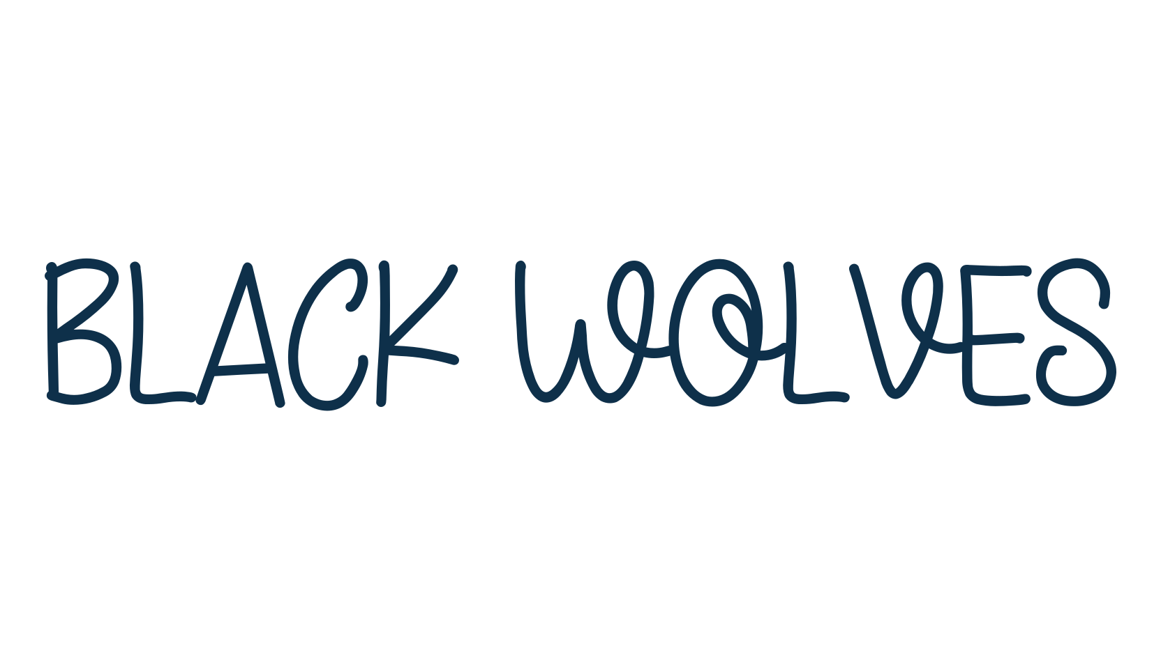 Black Wolves, script handwritten fancy decorative calligraphy font preview