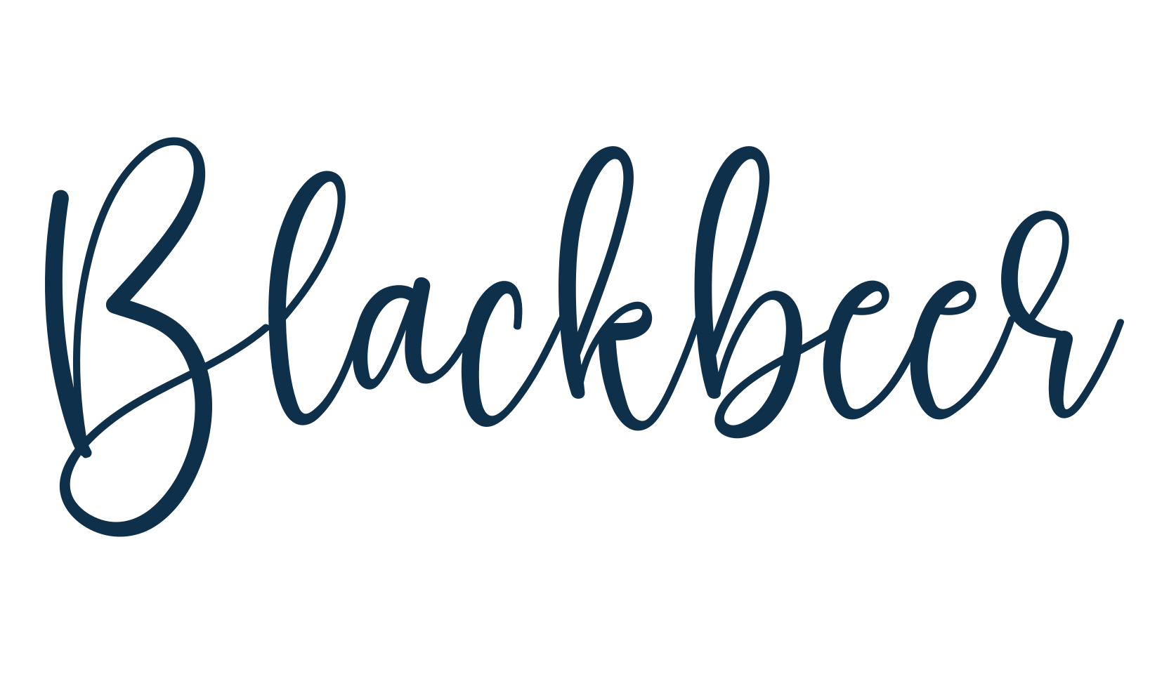 Blackbeer, script handwritten fancy decorative calligraphy font preview