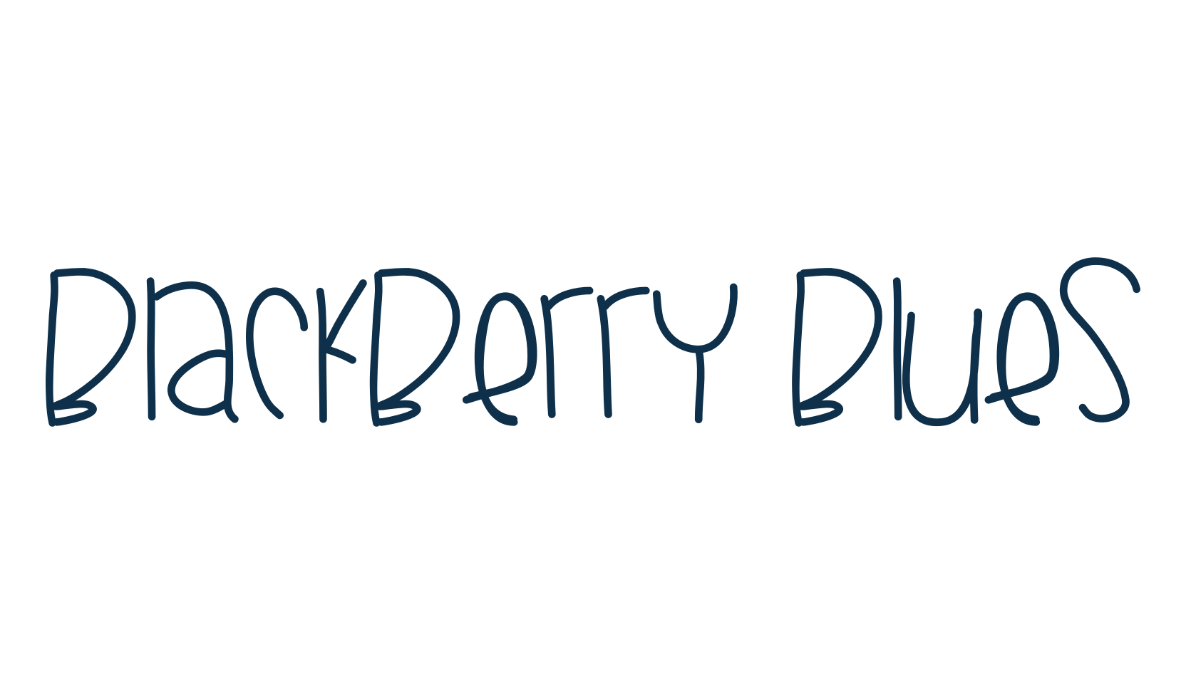 Blackberry Blues, script handwritten fancy decorative calligraphy font preview