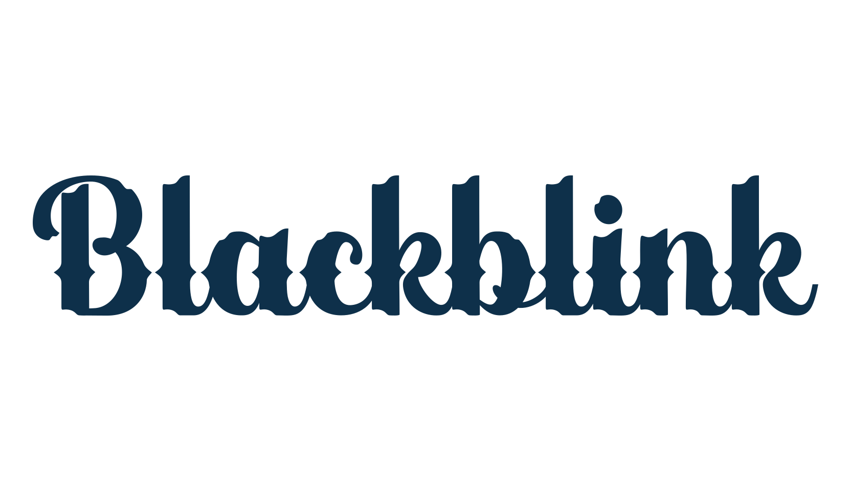 Blackblink, retro font preview