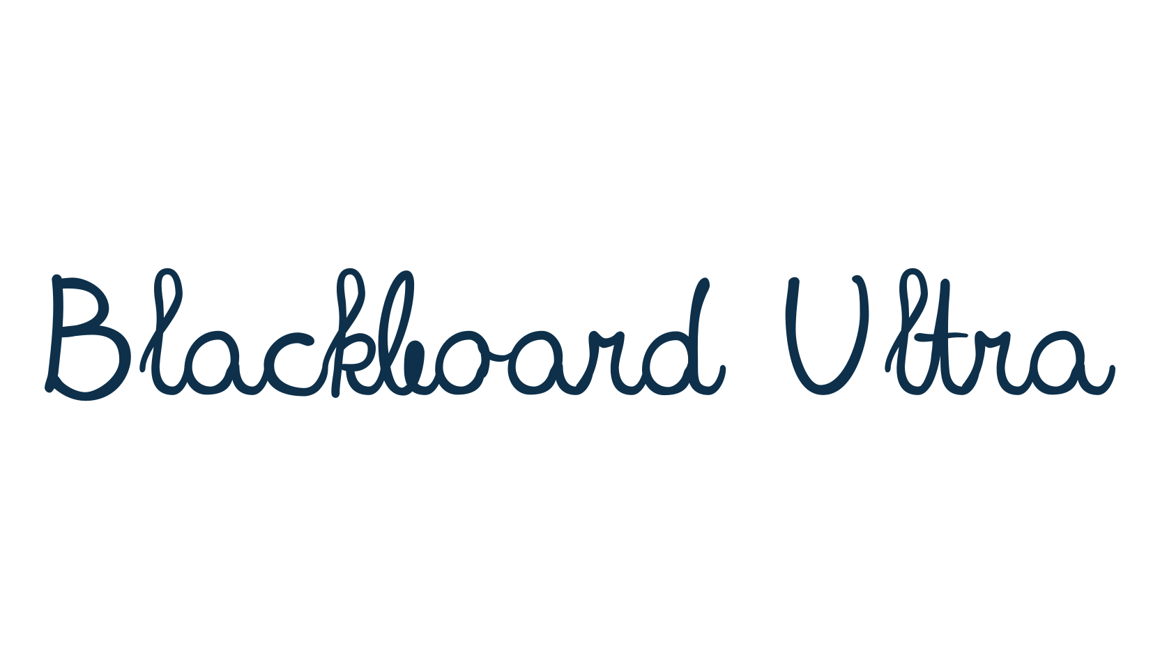 Blackboard Ultra, script handwritten fancy decorative calligraphy font preview