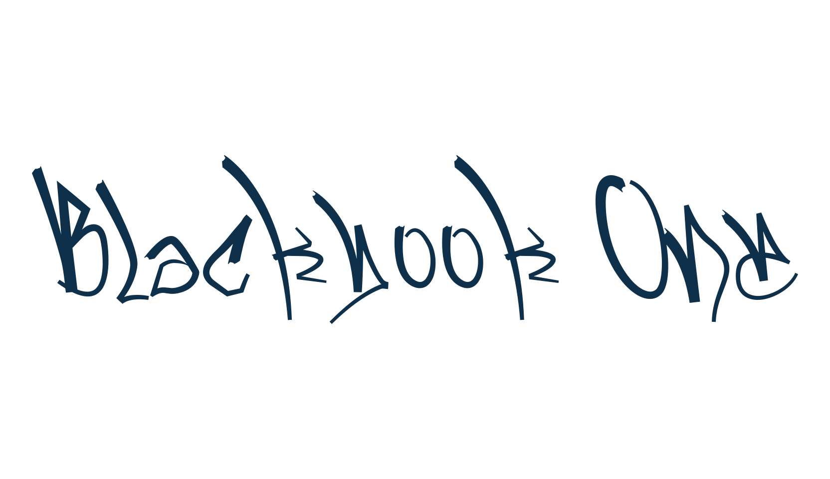 Blackbook One, graffiti font preview