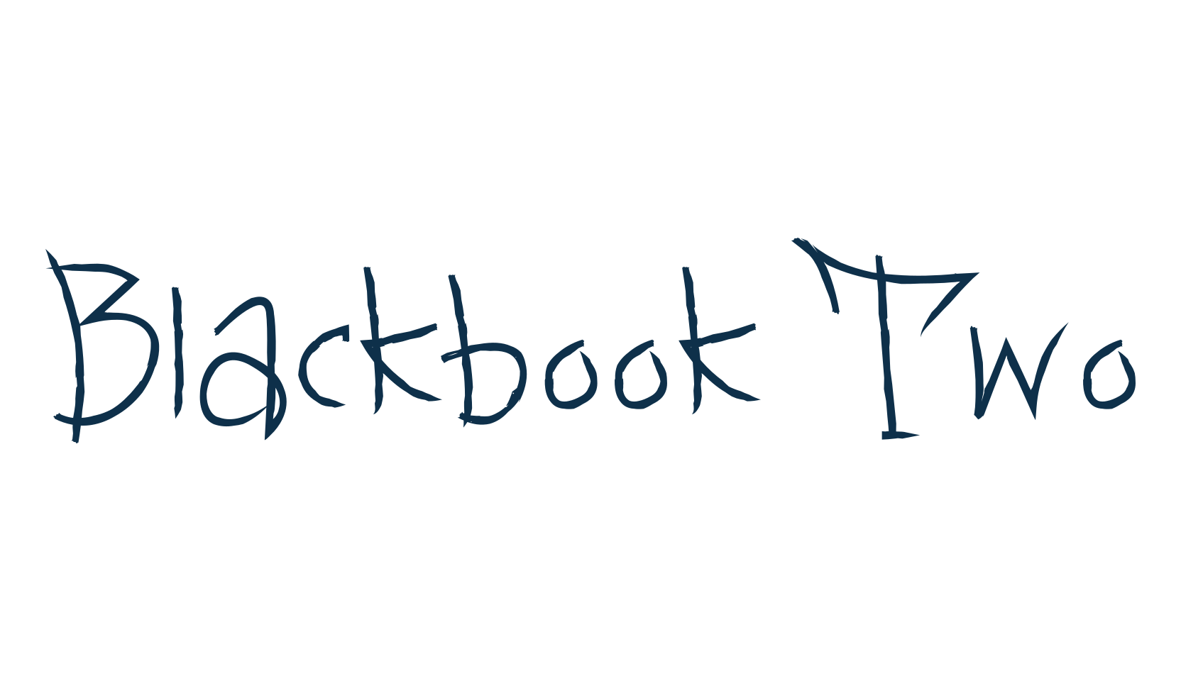 Blackbook Two, graffiti font preview